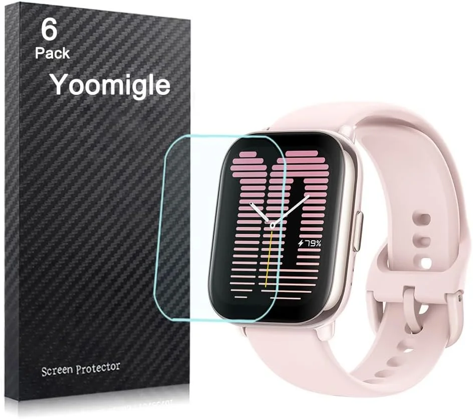 محافظ صفحه نمایش یومیگل سازگار با آمازفیت اکتیو 6 عددی، فیلم محافظ صفحه نمایش برای ساعت هوشمند آمازفیت اکتیو 1.75 اینچی، پوشش محافظ صفحه نمایش شفاف HD ضد خش و ضد اثر انگشت محافظ صفحه نمایش یومیگل سازگار با آمازفیت اکتیو 6 عددی، فیلم محافظ صفحه نمایش برای ساعت هوشمند آمازفیت اکتیو 1.75 اینچی، پوشش محافظ صفحه نمایش شفاف HD ضد خش و ضد اثر انگشت