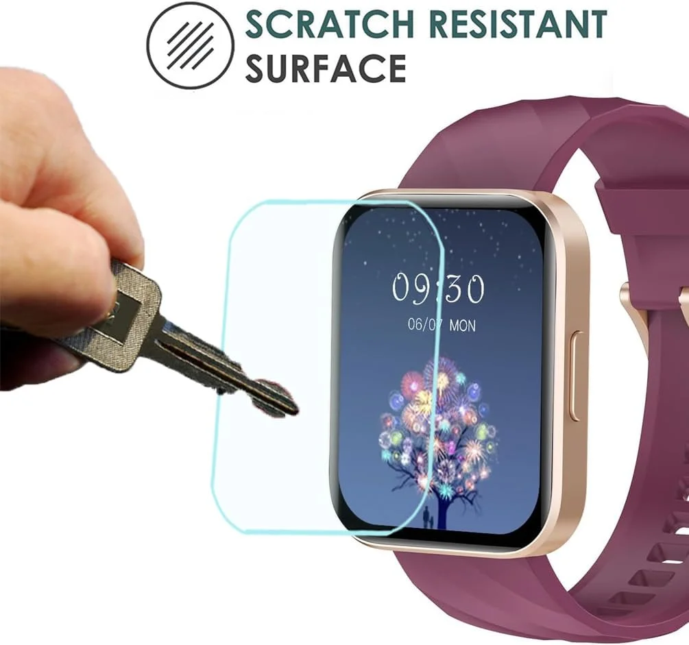 محافظ صفحه نمایش ساعت هوشمند یومیگل سازگار با RUIMEN D1 1.85 اینچ (بسته 6 عددی) مناسب برای ساعت هوشمند GloryFit D1 1.85 اینچ، پوشش محافظ صفحه نمایش شفاف HD ضد خش محافظ صفحه نمایش ساعت هوشمند یومیگل سازگار با RUIMEN D1 1.85 اینچ (بسته 6 عددی) مناسب برای ساعت هوشمند GloryFit D1 1.85 اینچ، پوشش محافظ صفحه نمایش شفاف HD ضد خش