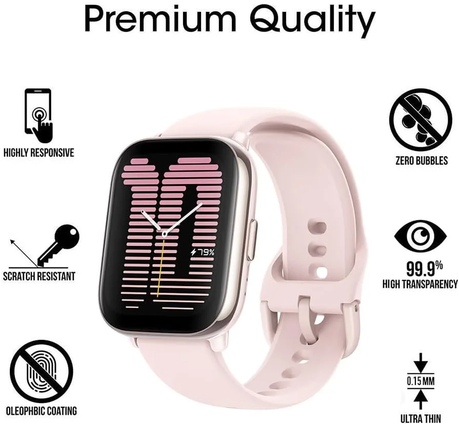 محافظ صفحه نمایش یومیگل سازگار با آمازفیت اکتیو 6 عددی، فیلم محافظ صفحه نمایش برای ساعت هوشمند آمازفیت اکتیو 1.75 اینچی، پوشش محافظ صفحه نمایش شفاف HD ضد خش و ضد اثر انگشت محافظ صفحه نمایش یومیگل سازگار با آمازفیت اکتیو 6 عددی، فیلم محافظ صفحه نمایش برای ساعت هوشمند آمازفیت اکتیو 1.75 اینچی، پوشش محافظ صفحه نمایش شفاف HD ضد خش و ضد اثر انگشت