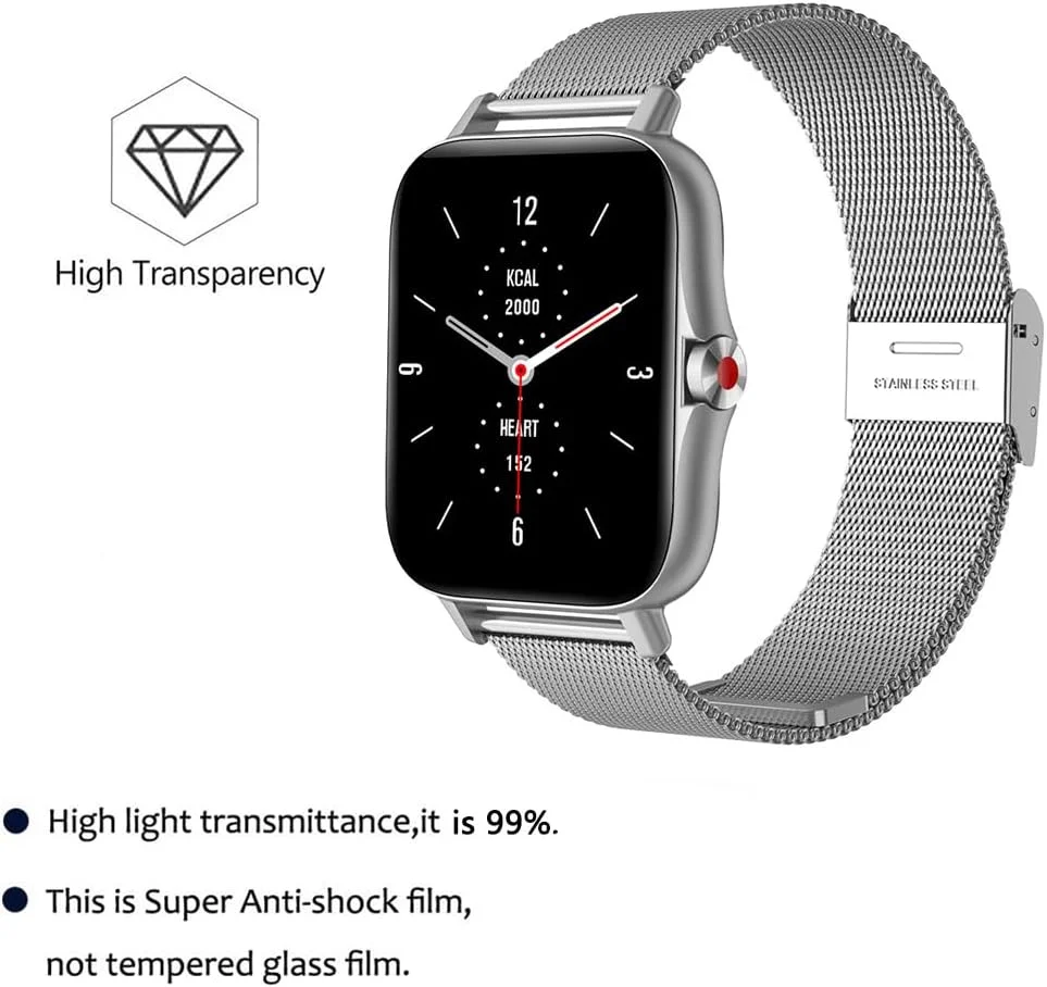 محافظ صفحه نمایش یومیگل سازگار با FMK I18 با صفحه نمایش 1.69 اینچی، بسته 6 عددی، مناسب برای محافظ صفحه نمایش ساعت هوشمند DaFit I18 1.7 اینچی، پوشش محافظ صفحه نمایش شفاف HD ضد خش محافظ صفحه نمایش یومیگل سازگار با FMK I18 با صفحه نمایش 1.69 اینچی، بسته 6 عددی، مناسب برای محافظ صفحه نمایش ساعت هوشمند DaFit I18 1.7 اینچی، پوشش محافظ صفحه نمایش شفاف HD ضد خش