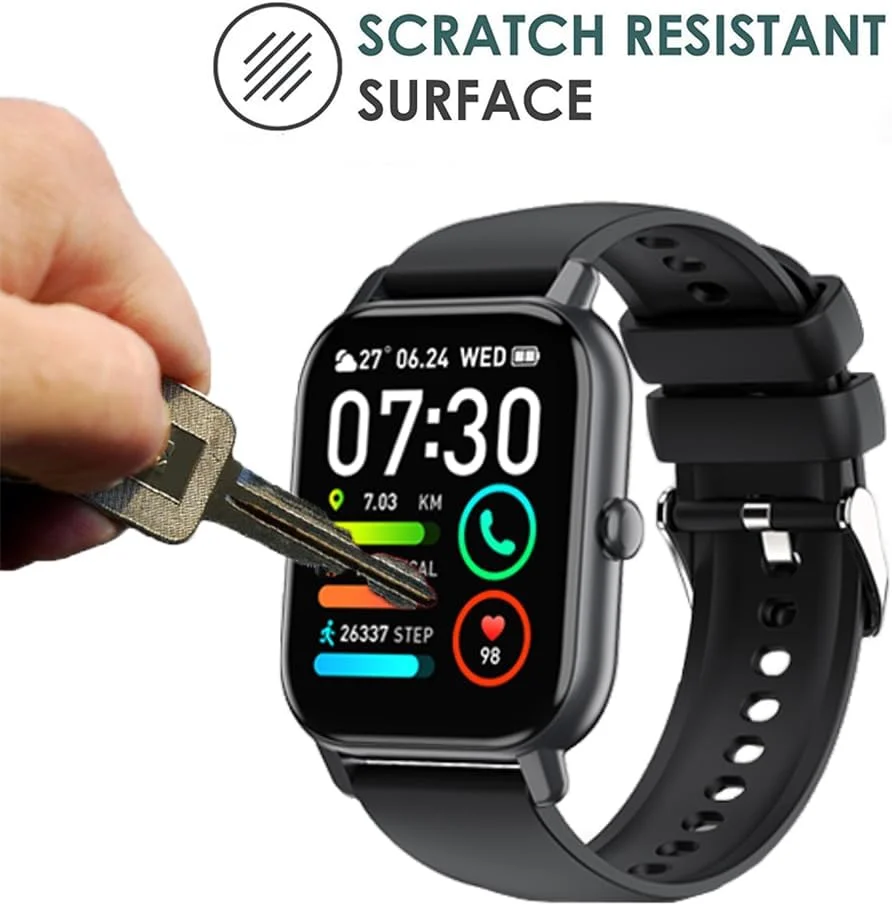 محافظ صفحه نمایش ساعت هوشمند یومیگل سازگار با Nerunsa P66D 1.85 اینچ (بسته 3 عددی)، سازگار با Aptkdoe P66D 1.85 اینچ، پوشش کامل سه بعدی ضد خش