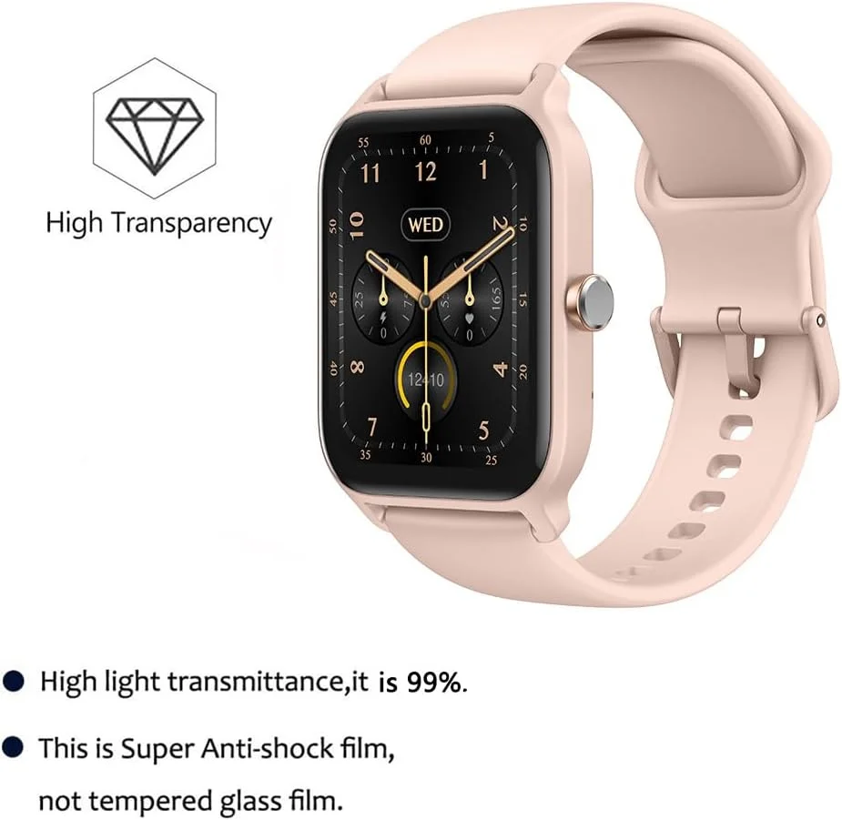 محافظ صفحه نمایش یومیگل سازگار با Woneligo W13 IDW13 با صفحه نمایش 1.8 اینچی، بسته 6 عددی، مناسب برای ساعت های هوشمند Gydom TOOBUR IFMDA IDW13 با صفحه نمایش 1.8 اینچی، محافظ صفحه نمایش شفاف HD ضد خش محافظ صفحه نمایش یومیگل سازگار با Woneligo W13 IDW13 با صفحه نمایش 1.8 اینچی، بسته 6 عددی، مناسب برای ساعت های هوشمند Gydom TOOBUR IFMDA IDW13 با صفحه نمایش 1.8 اینچی، محافظ صفحه نمایش شفاف HD ضد خش