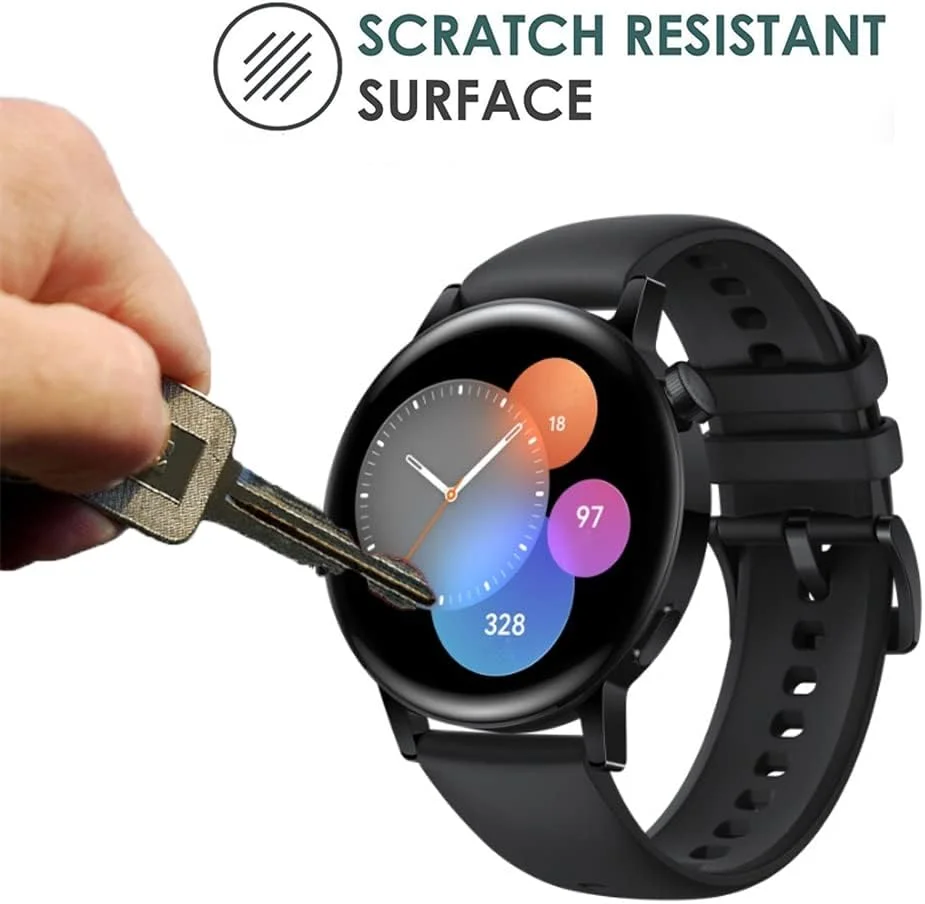 محافظ صفحه نمایش یونکیر سازگار با ساعت هوشمند Huawei Watch GT 3 42MM، بسته 6 عددی، محافظ صفحه نمایش شفاف و ضد خش محافظ صفحه نمایش یونکیر سازگار با ساعت هوشمند Huawei Watch GT 3 42MM، بسته 6 عددی، محافظ صفحه نمایش شفاف و ضد خش