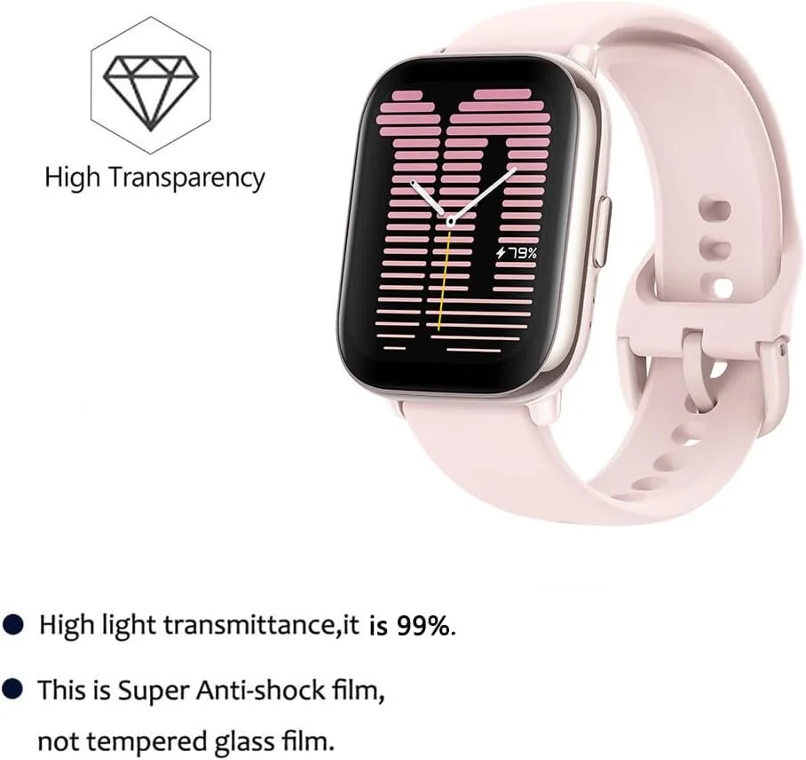 محافظ صفحه نمایش یومیگل سازگار با آمازفیت اکتیو 6 عددی، فیلم محافظ صفحه نمایش برای ساعت هوشمند آمازفیت اکتیو 1.75 اینچی، پوشش محافظ صفحه نمایش شفاف HD ضد خش و ضد اثر انگشت محافظ صفحه نمایش یومیگل سازگار با آمازفیت اکتیو 6 عددی، فیلم محافظ صفحه نمایش برای ساعت هوشمند آمازفیت اکتیو 1.75 اینچی، پوشش محافظ صفحه نمایش شفاف HD ضد خش و ضد اثر انگشت