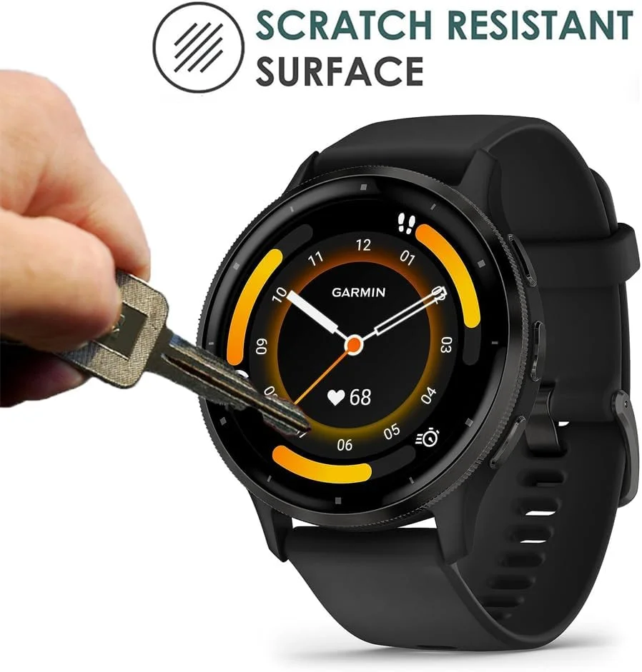 محافظ صفحه نمایش سازگار با ساعت هوشمند Garmin Venu 3، پوشش کامل سه بعدی ضد خش محافظ صفحه نمایش سازگار با ساعت هوشمند Garmin Venu 3، پوشش کامل سه بعدی ضد خش