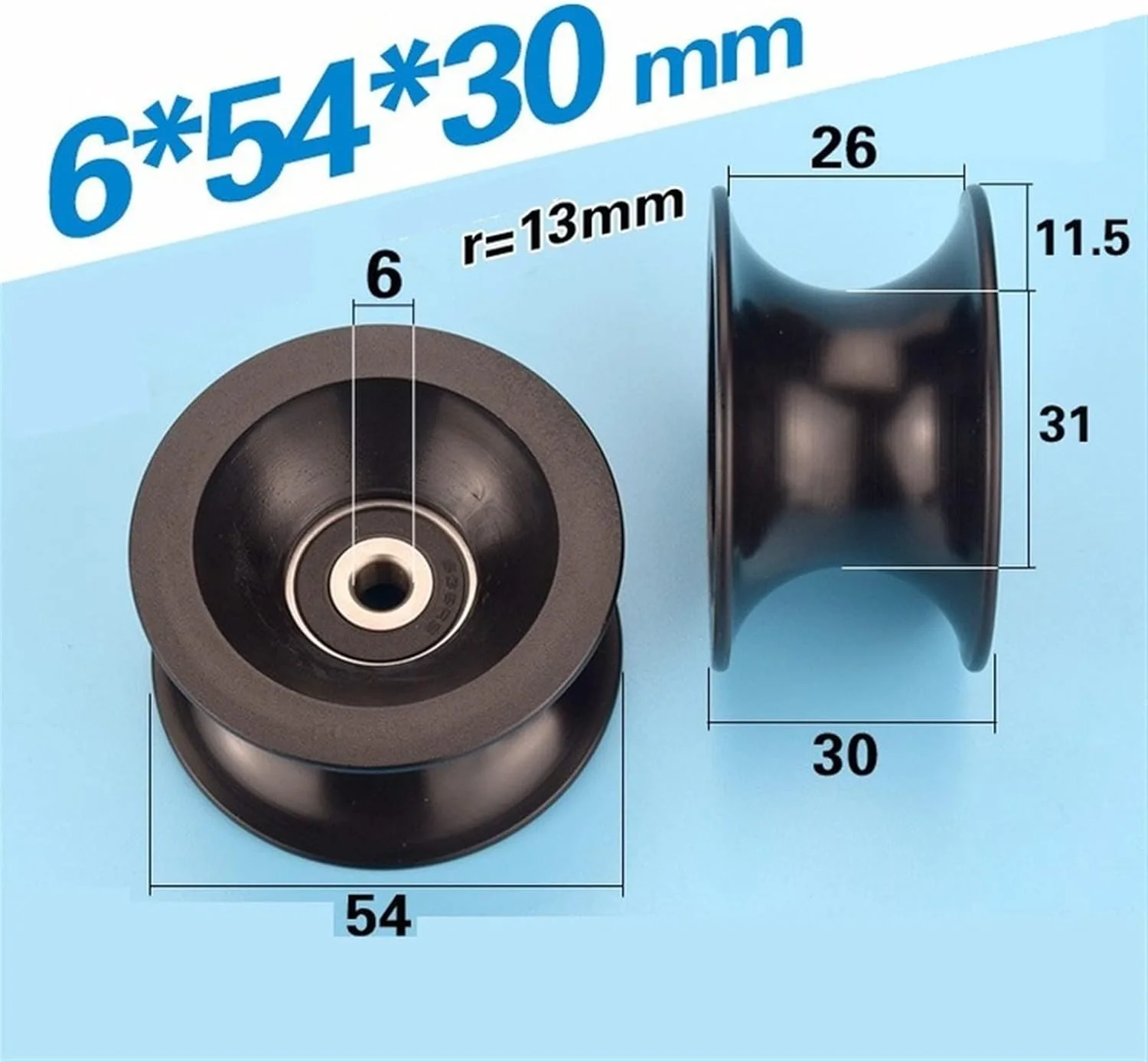 قرقره واناام، غلتک شیاردار، بلبرینگ استیل پلاستیکی، چرخ راهنمای پلاستیکی قرقره