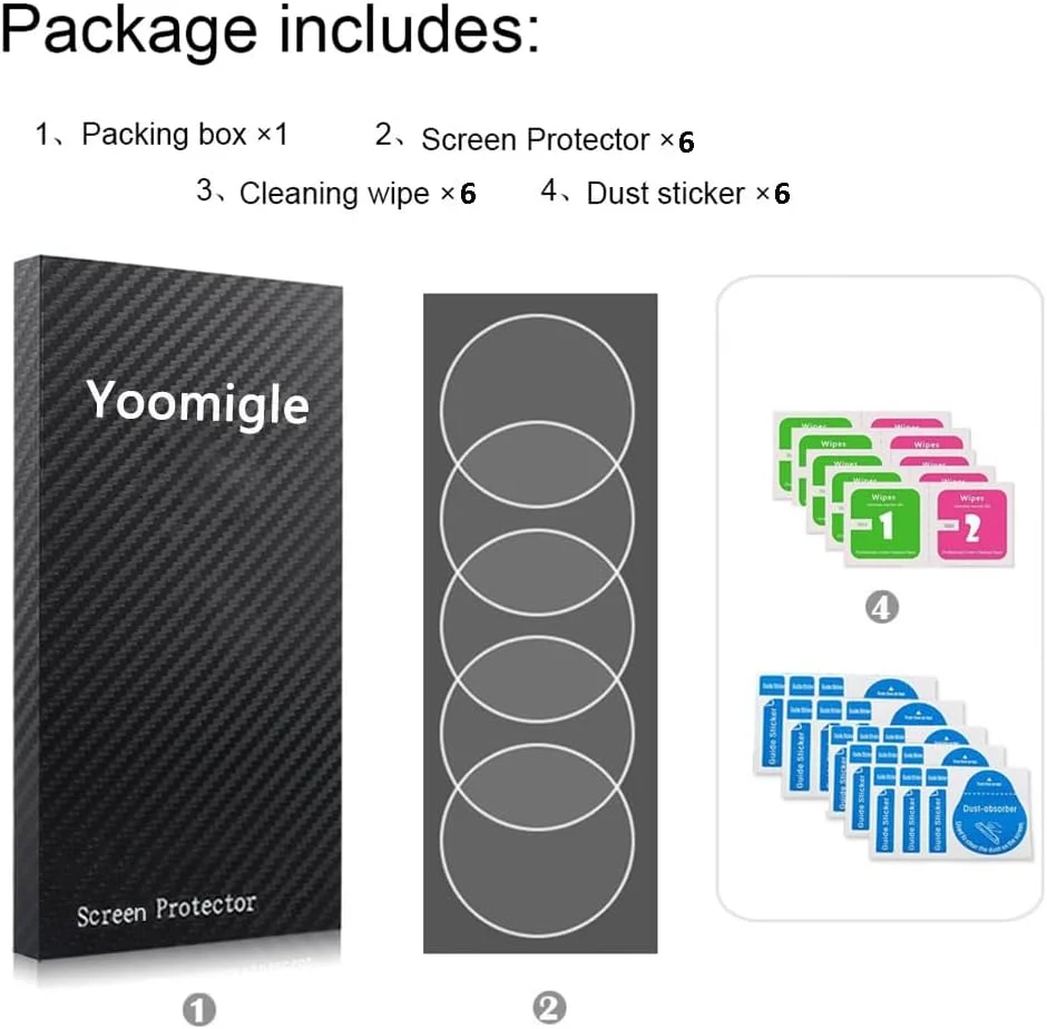 محافظ صفحه نمایش یومیگل سازگار با گارمین Forerunner 265S، بسته 6 عددی، محافظ صفحه نمایش شفاف HD ضد خش و ضد اثر انگشت برای ساعت هوشمند گارمین 265 S محافظ صفحه نمایش یومیگل سازگار با گارمین Forerunner 265S، بسته 6 عددی، محافظ صفحه نمایش شفاف HD ضد خش و ضد اثر انگشت برای ساعت هوشمند گارمین 265 S