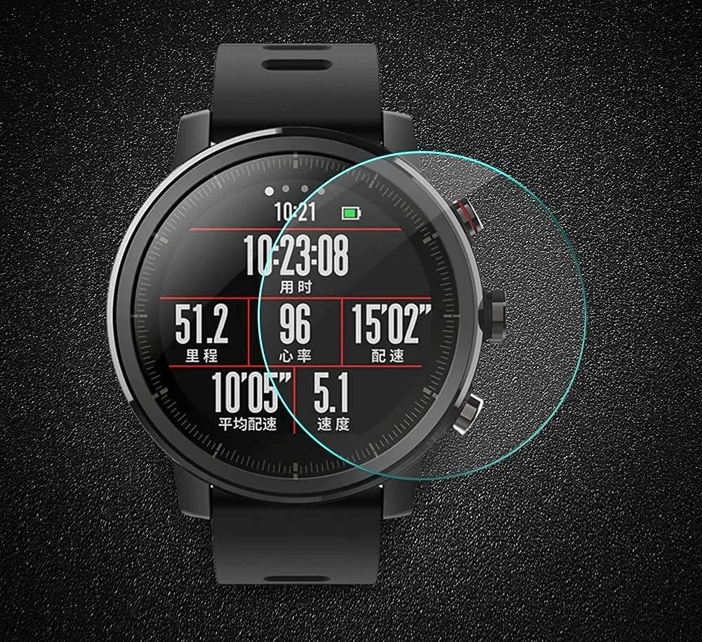 محافظ صفحه نمایش شیشه ای حرارت دیده برای ساعت های گرد در تمامی سایزها، قطر محافظ صفحه نمایش 46 میلی متر در اندازه های 23، 24، 25، 26، 27، 28، 29، 30، 31، 32، 33، 34، 35، 36، 37، 38، 39، 40، 41، 42، 43، 44، 45، 46 میلی متر برای ساعت هوشمند