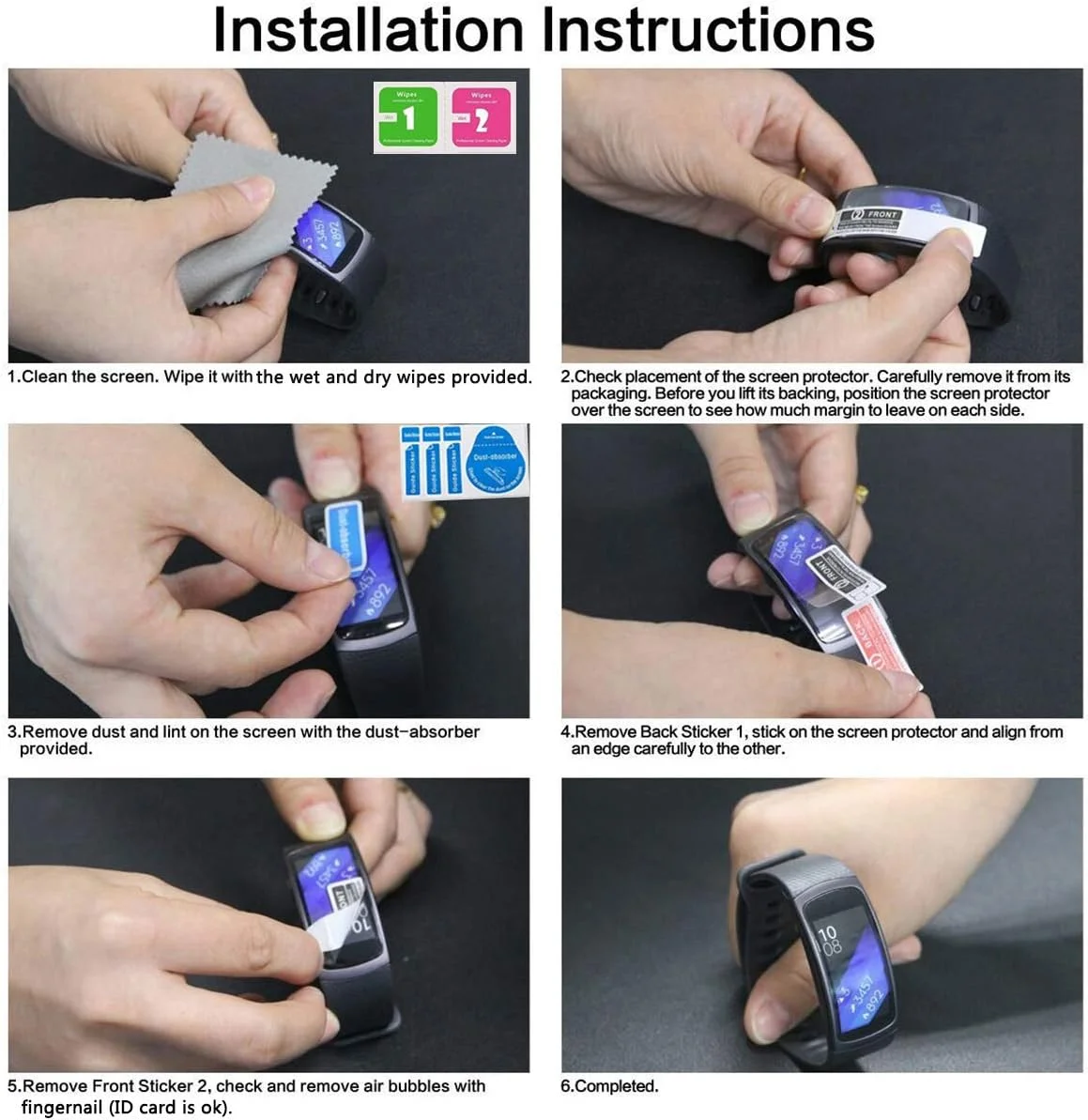 محافظ صفحه نمایش یومیگل سازگار با گارمین ونو 2S، بسته 6 عددی، فیلم محافظ صفحه نمایش ساعت هوشمند گارمین ونو 2S، پوشش محافظ صفحه نمایش شفاف HD ضد خش و ضد اثر انگشت محافظ صفحه نمایش یومیگل سازگار با گارمین ونو 2S، بسته 6 عددی، فیلم محافظ صفحه نمایش ساعت هوشمند گارمین ونو 2S، پوشش محافظ صفحه نمایش شفاف HD ضد خش و ضد اثر انگشت