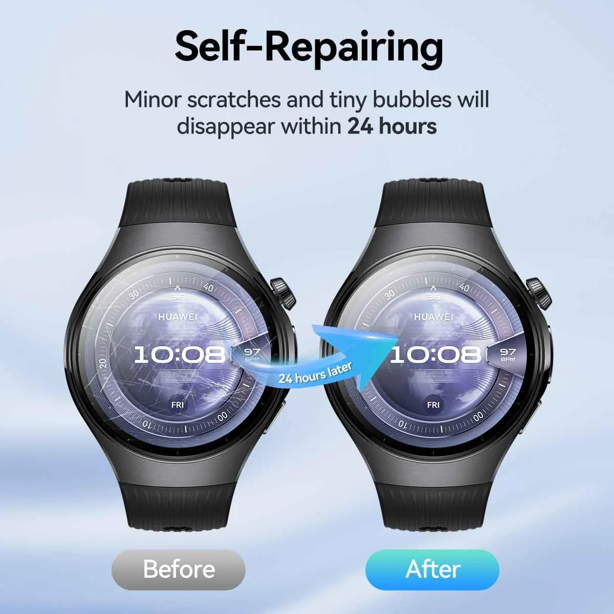 【بسته 3 عددی】 محافظ صفحه نمایش هیدروژل فوق العاده با کیفیت T Tersely برای ساعت هوشمند Huawei Watch 5 - نشکن، محافظ صفحه نمایش TPU انعطاف پذیر با حساسیت بالا و نصب بدون حباب - غیر شیشه ای 【بسته 3 عددی】 محافظ صفحه نمایش هیدروژل فوق العاده با کیفیت T Tersely برای ساعت هوشمند Huawei Watch 5 - نشکن، محافظ صفحه نمایش TPU انعطاف پذیر با حساسیت بالا و نصب بدون حباب - غیر شیشه ای