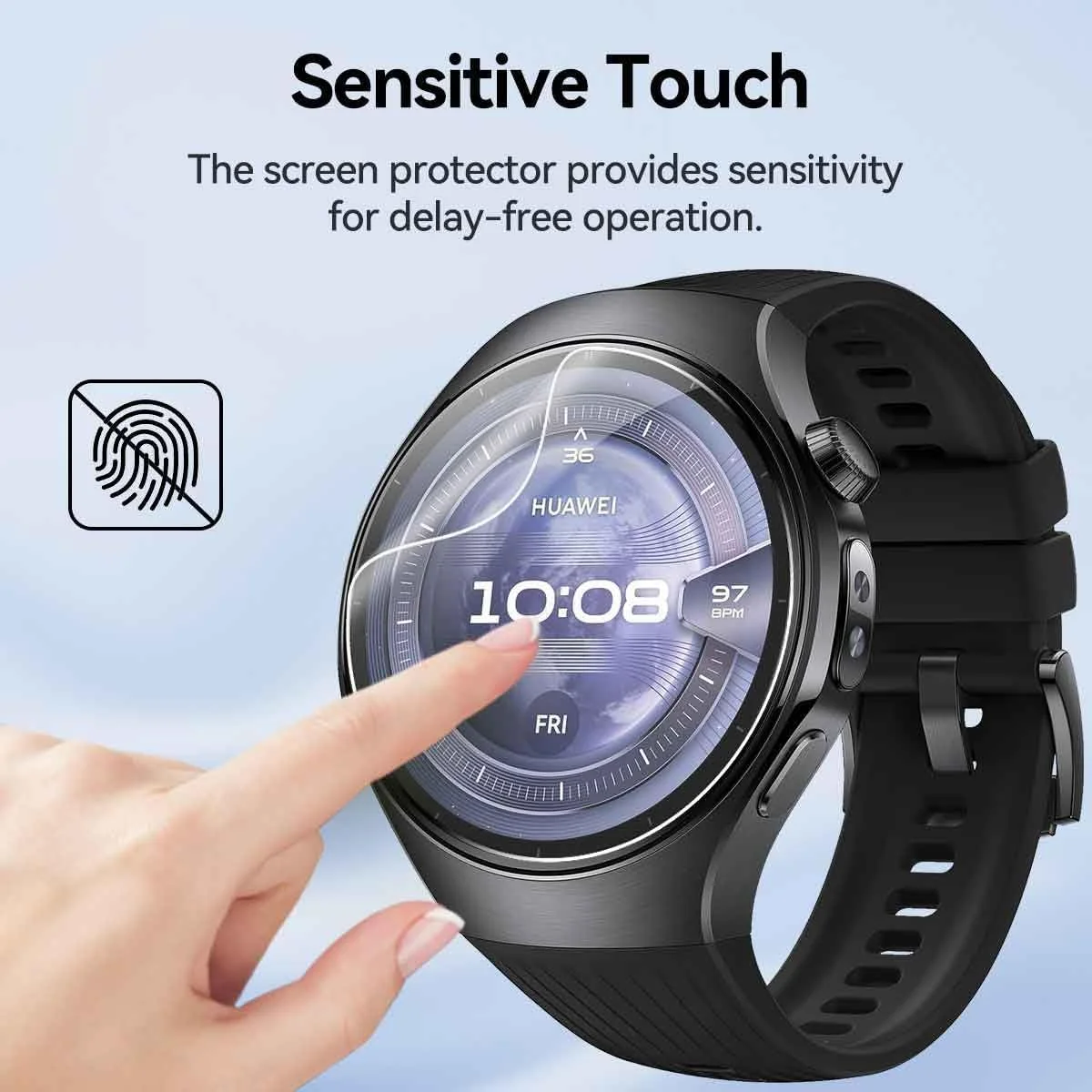 【بسته 3 عددی】 محافظ صفحه نمایش هیدروژل فوق العاده با کیفیت T Tersely برای ساعت هوشمند Huawei Watch 5 - نشکن، محافظ صفحه نمایش TPU انعطاف پذیر با حساسیت بالا و نصب بدون حباب - غیر شیشه ای 【بسته 3 عددی】 محافظ صفحه نمایش هیدروژل فوق العاده با کیفیت T Tersely برای ساعت هوشمند Huawei Watch 5 - نشکن، محافظ صفحه نمایش TPU انعطاف پذیر با حساسیت بالا و نصب بدون حباب - غیر شیشه ای