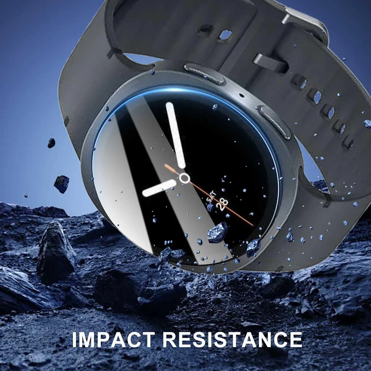 [بسته 2 عددی] محافظ صفحه نمایش T Tersely برای ساعت هوشمند سامسونگ گلکسی واچ 8 40 میلی‌متری به همراه قاب نصب، شیشه حرارت دیده 9H پوشش کامل محافظ شفاف برای ساعت سامسونگ واچ 8 40 میلی‌متری (عرضه 2025)