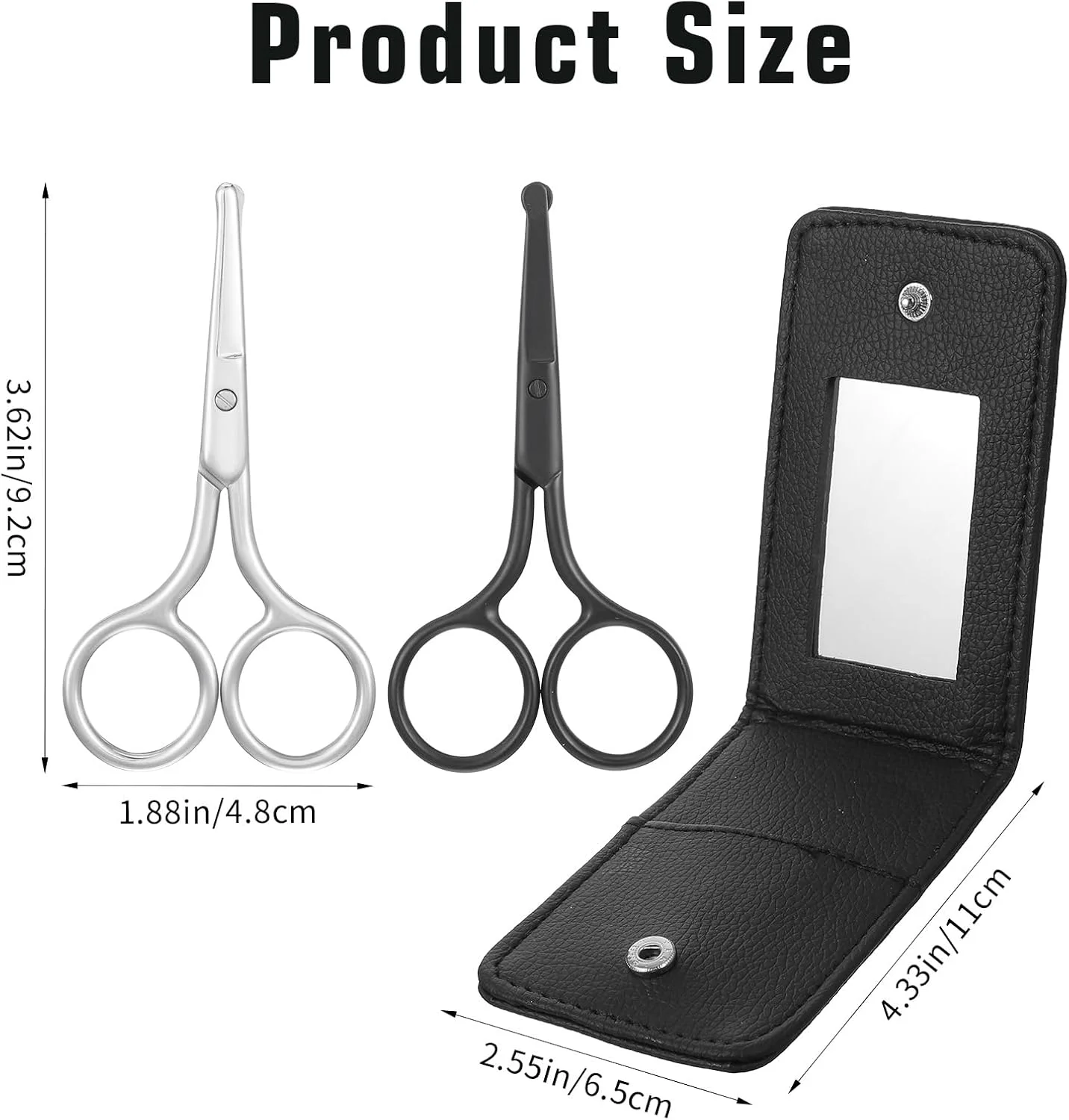 قیچی موی بینی استیل Kifmurase با نوک گرد، بسته 2 عددی، قیچی ابرو 10 سانتی متری، قیچی موی بینی گرد، قیچی موی گوش برای مو، بینی، ابرو، مژه، سبیل قیچی موی بینی استیل Kifmurase با نوک گرد، بسته 2 عددی، قیچی ابرو 10 سانتی متری، قیچی موی بینی گرد، قیچی موی گوش برای مو، بینی، ابرو، مژه، سبیل