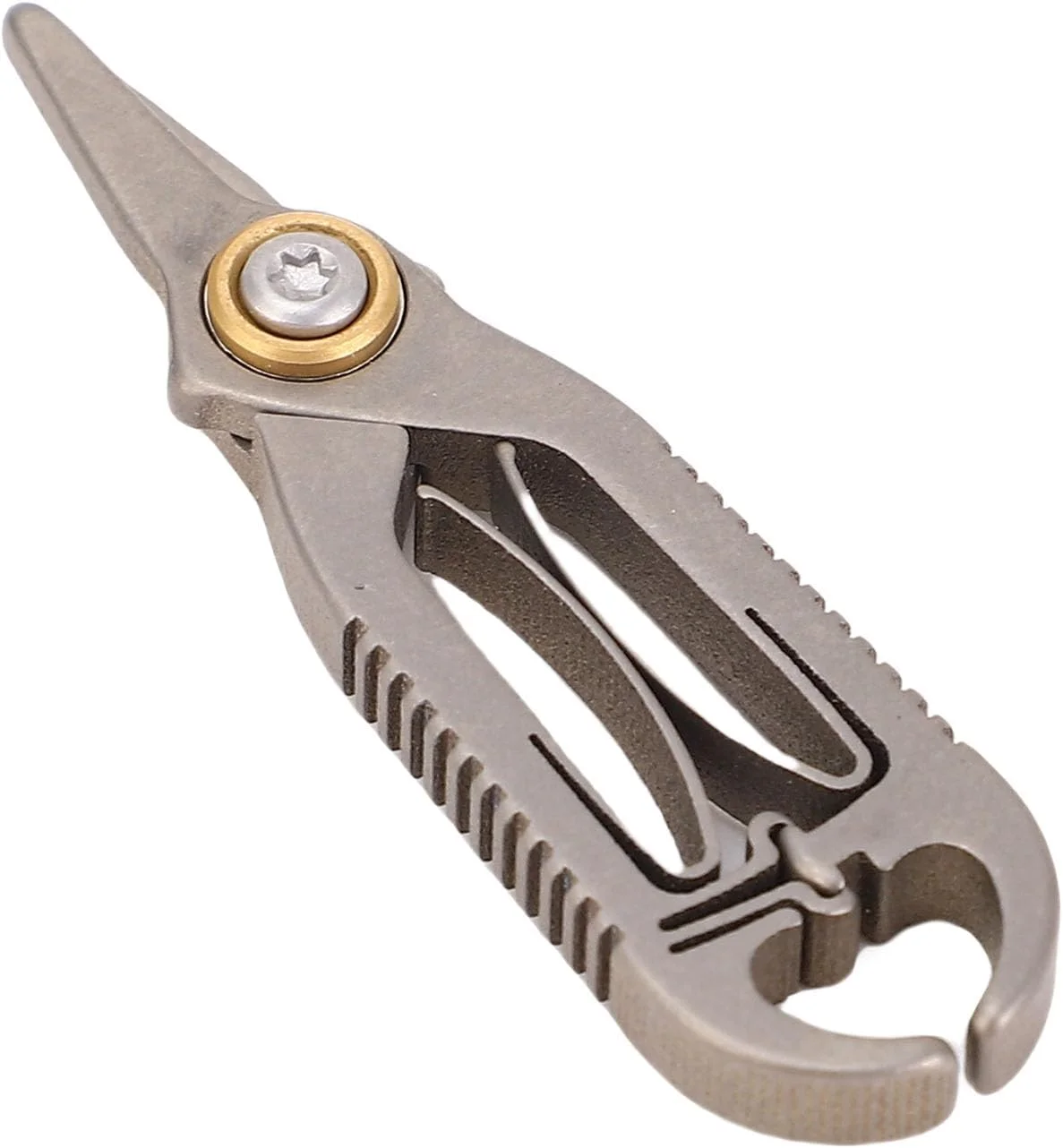 قیچی موی بینی فلزی Keenso، موزن آلیاژی موی بینی، ابزار پیرایش چند منظوره برای ابرو و صورت با نوک گرد، جمع و جور و قابل حمل قیچی موی بینی فلزی Keenso، موزن آلیاژی موی بینی، ابزار پیرایش چند منظوره برای ابرو و صورت با نوک گرد، جمع و جور و قابل حمل