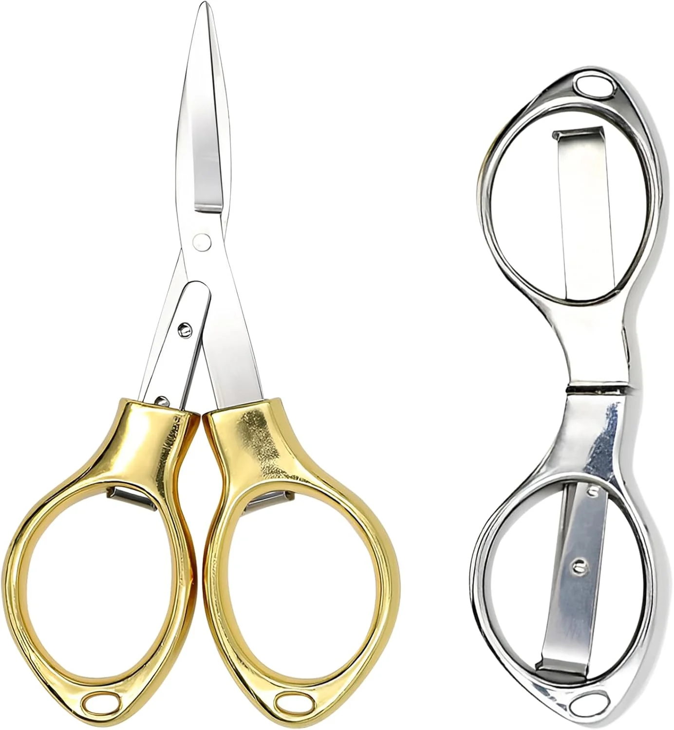 قیچی تاشو کوتین، بسته 2 عددی، قیچی ایمن و قابل حمل، قیچی کوچک، قیچی مینی، قیچی استیل تلسکوپی - طلایی و نقره ای، نقره ای قیچی تاشو کوتین، بسته 2 عددی، قیچی ایمن و قابل حمل، قیچی کوچک، قیچی مینی، قیچی استیل تلسکوپی - طلایی و نقره ای، نقره ای