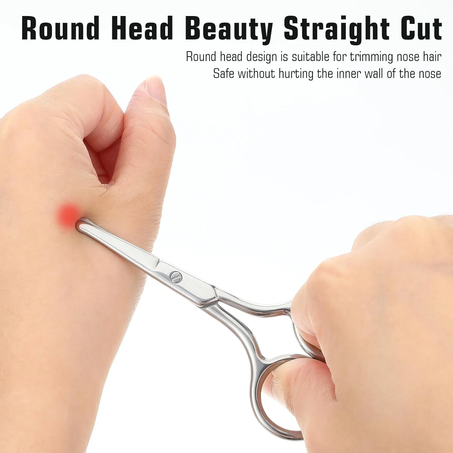 قیچی موی بینی استیل Kifmurase با نوک گرد، بسته 2 عددی، قیچی ابرو 10 سانتی متری، قیچی موی بینی گرد، قیچی موی گوش برای مو، بینی، ابرو، مژه، سبیل قیچی موی بینی استیل Kifmurase با نوک گرد، بسته 2 عددی، قیچی ابرو 10 سانتی متری، قیچی موی بینی گرد، قیچی موی گوش برای مو، بینی، ابرو، مژه، سبیل