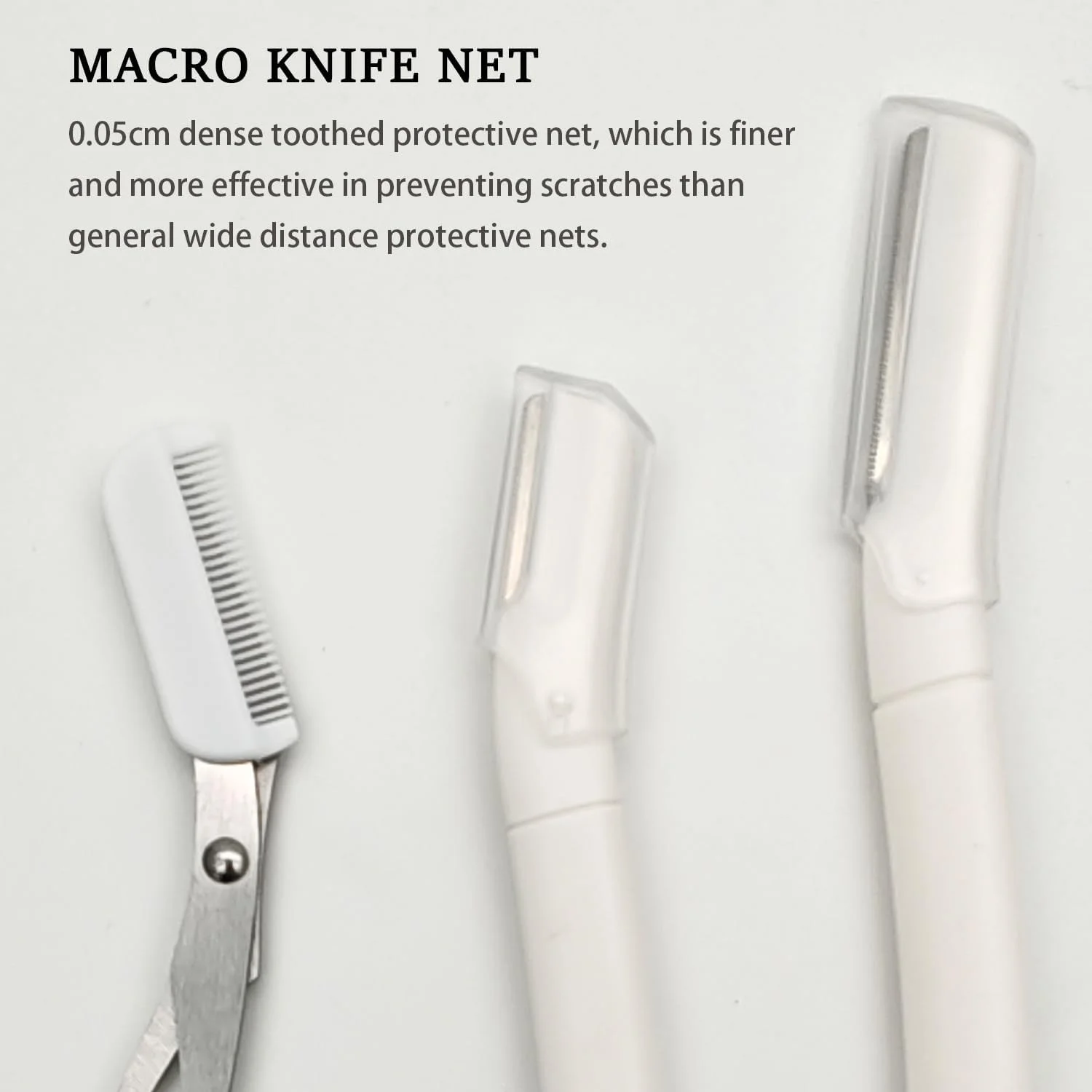 ست تیغ ابرو Ksvsonrvi، 2 عدد تیغ با پوشش محافظ، 1 عدد قیچی، از بین بردن موهای زائد صورت، تیغ صورت (شفاف) ست تیغ ابرو Ksvsonrvi، 2 عدد تیغ با پوشش محافظ، 1 عدد قیچی، از بین بردن موهای زائد صورت، تیغ صورت (شفاف)