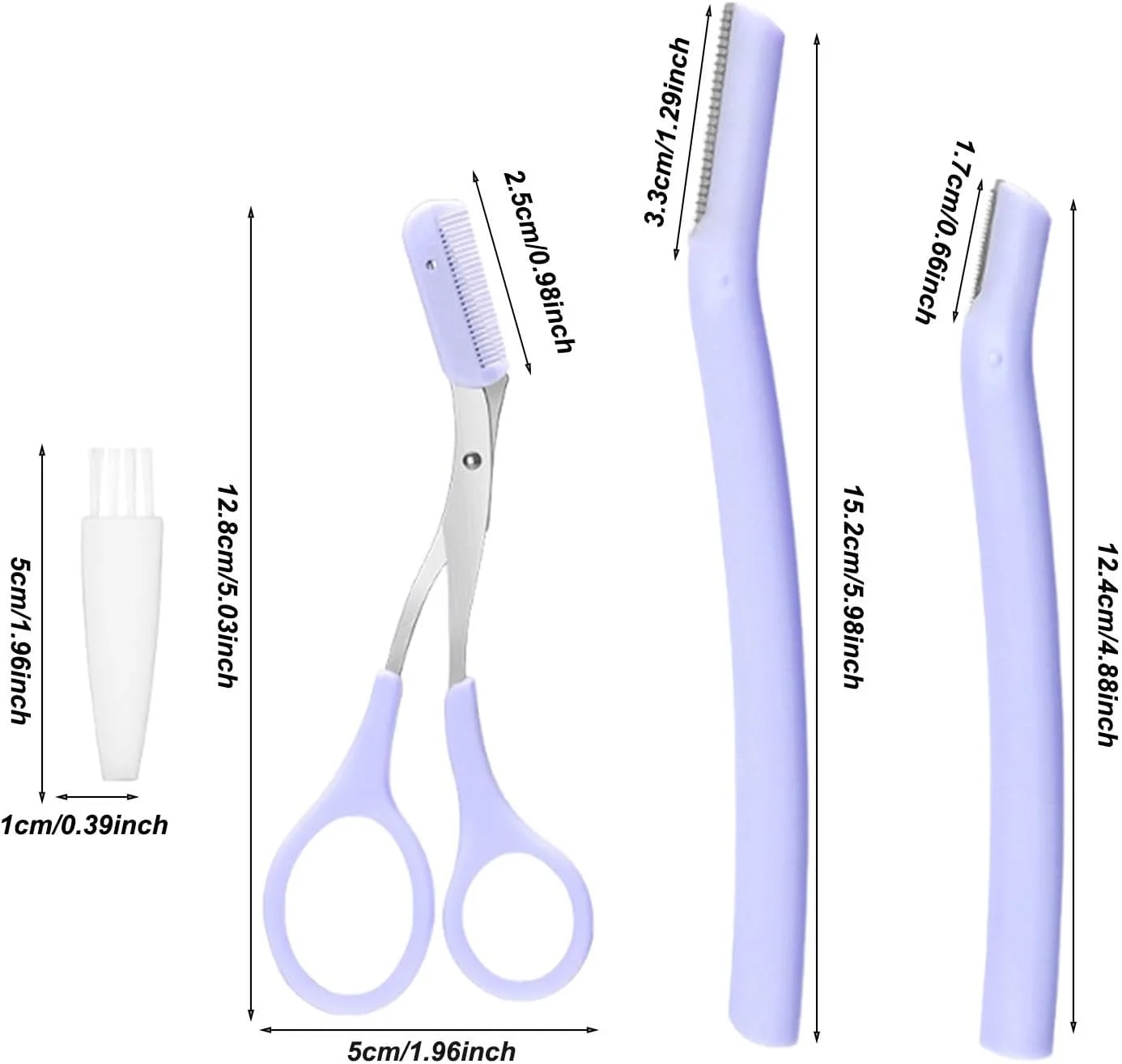 کیت اصلاح ابرو kinrguiyuez برای خانم ها | قیچی و شانه اصلاح ابرو | کیت ابرو برای آقایان و خانم ها، کاتر ابرو برای از بین بردن موهای صورت و موهای زیرپوستی خانم ها، دارای پوشش محافظ کیت اصلاح ابرو kinrguiyuez برای خانم ها | قیچی و شانه اصلاح ابرو | کیت ابرو برای آقایان و خانم ها، کاتر ابرو برای از بین بردن موهای صورت و موهای زیرپوستی خانم ها، دارای پوشش محافظ