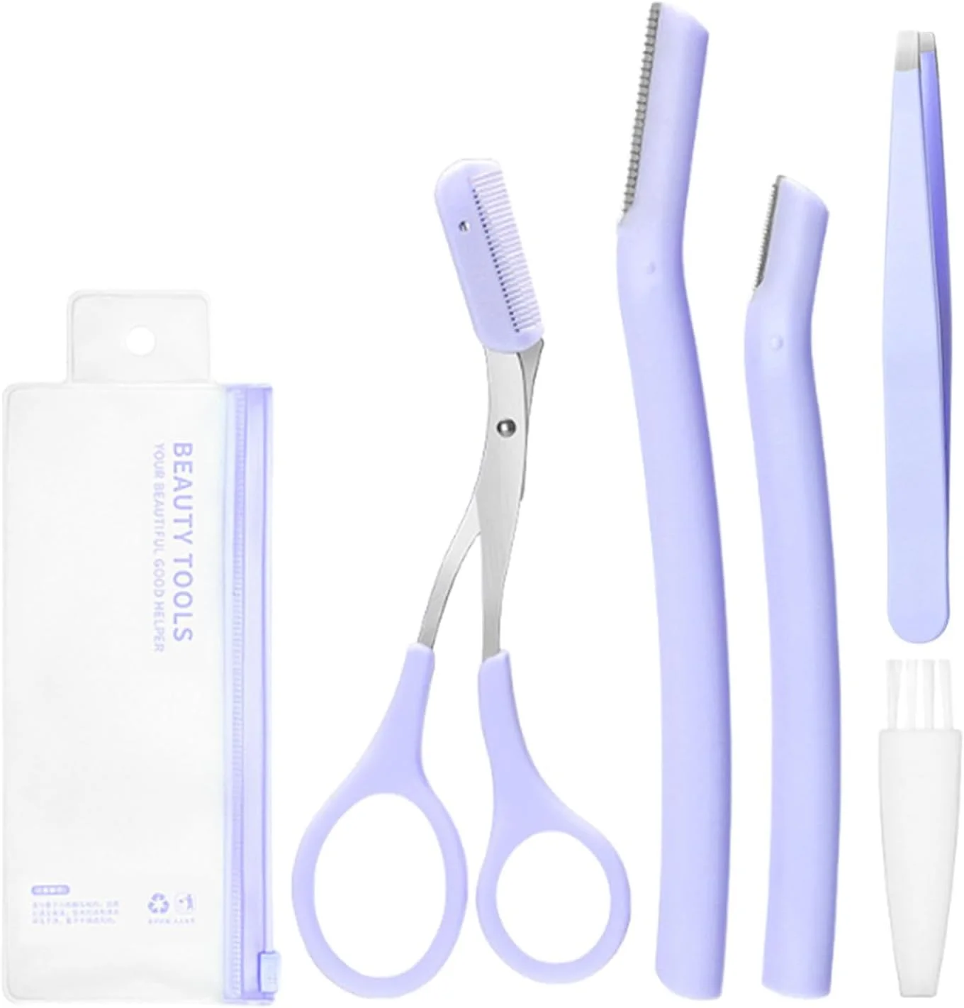 کیت اصلاح ابرو kinrguiyuez برای خانم ها | قیچی و شانه اصلاح ابرو | کیت ابرو برای آقایان و خانم ها، کاتر ابرو برای از بین بردن موهای صورت و موهای زیرپوستی خانم ها، دارای پوشش محافظ کیت اصلاح ابرو kinrguiyuez برای خانم ها | قیچی و شانه اصلاح ابرو | کیت ابرو برای آقایان و خانم ها، کاتر ابرو برای از بین بردن موهای صورت و موهای زیرپوستی خانم ها، دارای پوشش محافظ