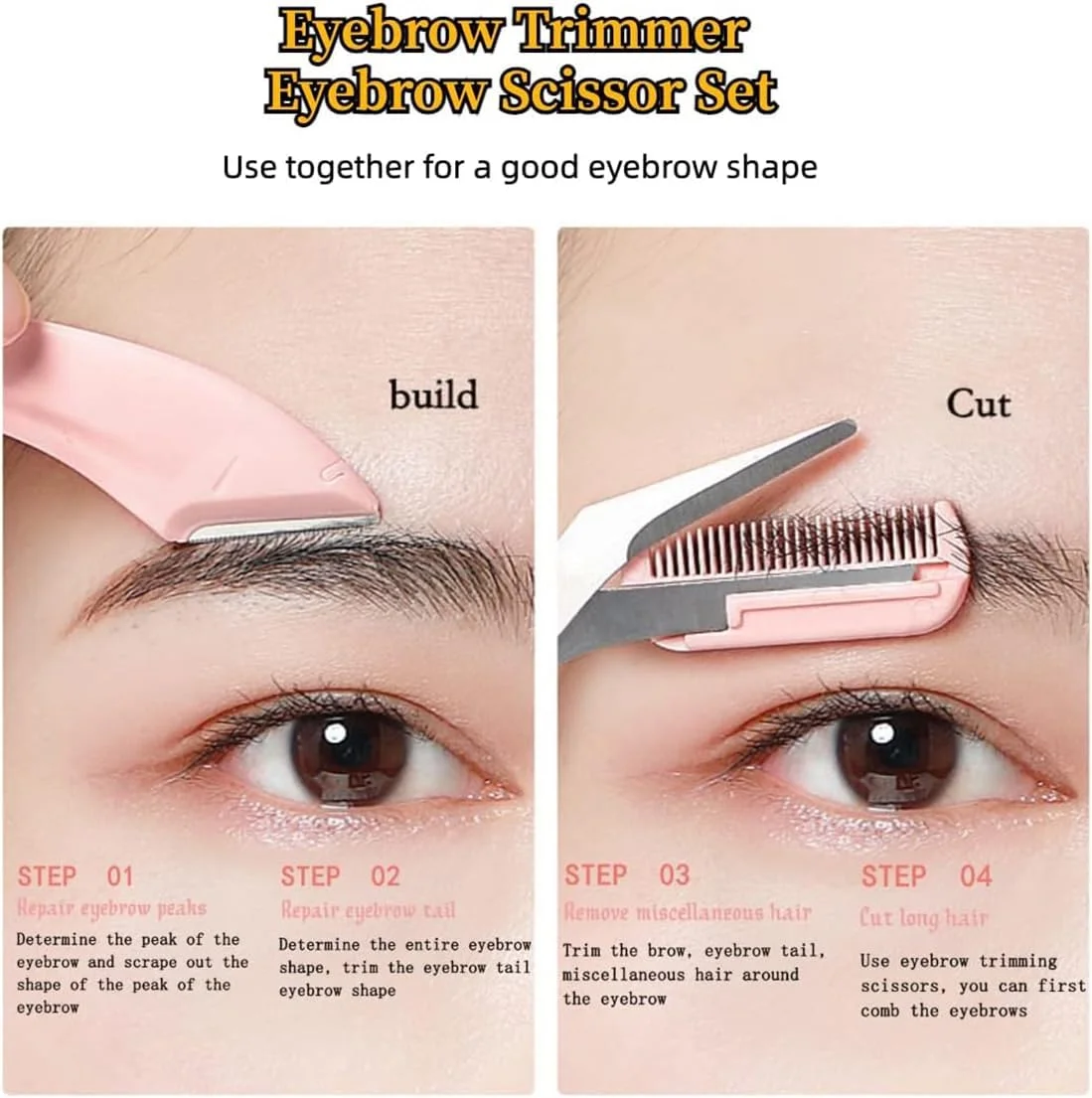 مجموعه 10 عددی موچین ابرو KWSLIN، قیچی ابرو دقیق حرفه ای با شانه، ابزار کوچک اصلاح موی صورت برای زنان، ابزار اصلاح موی زیبایی برای مبتدیان، صورتی مجموعه 10 عددی موچین ابرو KWSLIN، قیچی ابرو دقیق حرفه ای با شانه، ابزار کوچک اصلاح موی صورت برای زنان، ابزار اصلاح موی زیبایی برای مبتدیان، صورتی