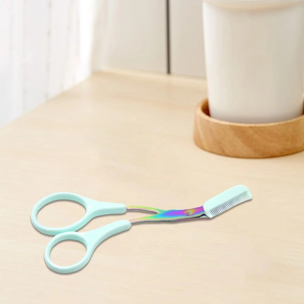 قیچی ابرو حرفه ای LYEAA، قیچی اصلاح ابرو استیل ضد زنگ با شانه، قیچی آرایشی، دسته های ضد لغزش، لوازم جانبی زیبایی برای زنان قیچی ابرو حرفه ای LYEAA، قیچی اصلاح ابرو استیل ضد زنگ با شانه، قیچی آرایشی، دسته های ضد لغزش، لوازم جانبی زیبایی برای زنان