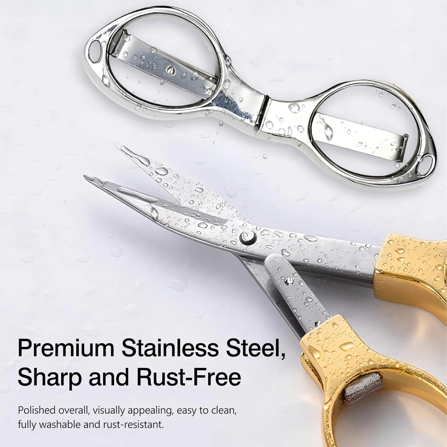 قیچی تاشو کوتین، بسته 2 عددی، قیچی ایمن و قابل حمل، قیچی کوچک، قیچی مینی، قیچی استیل تلسکوپی - طلایی و نقره ای، نقره ای قیچی تاشو کوتین، بسته 2 عددی، قیچی ایمن و قابل حمل، قیچی کوچک، قیچی مینی، قیچی استیل تلسکوپی - طلایی و نقره ای، نقره ای