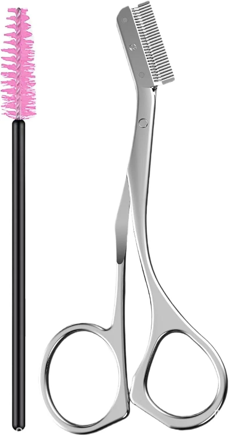 قیچی اصلاح ابرو kinrguiyuez - قیچی ابرو استیل ضد زنگ، کیت اصلاح ابرو | ابزار آرایش حرفه ای، قیچی ابرو با شانه برای ابرو قیچی اصلاح ابرو kinrguiyuez - قیچی ابرو استیل ضد زنگ، کیت اصلاح ابرو | ابزار آرایش حرفه ای، قیچی ابرو با شانه برای ابرو