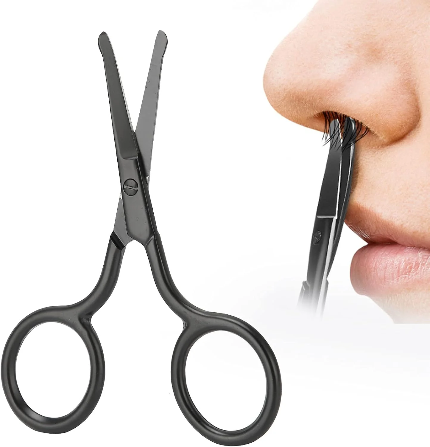 قیچی موی بینی، قیچی ابرو با نوک گرد، موزن صورت و اصلاح کننده ابرو برای ریش و سبیل