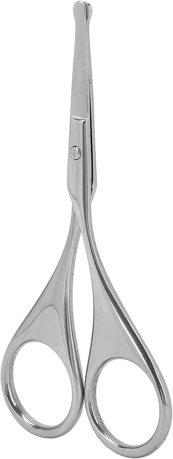 قیچی ابرو، موزن بینی مردانه استیل ضد زنگ با نوک گرد، ابزار اصلاح ابرو، بینی، سبیل، ریش (MJ-WB010) قیچی ابرو، موزن بینی مردانه استیل ضد زنگ با نوک گرد، ابزار اصلاح ابرو، بینی، سبیل، ریش (MJ-WB010)