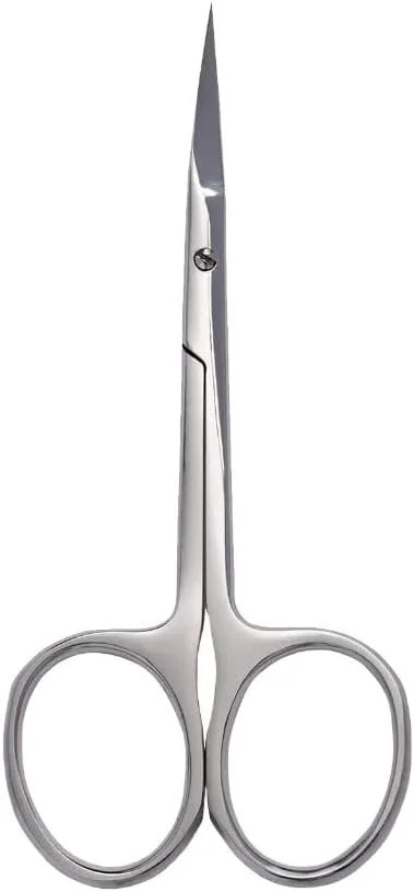 Mariani Professional Stainless Steel Eyebrow Scissors, Precision Grooming Tool