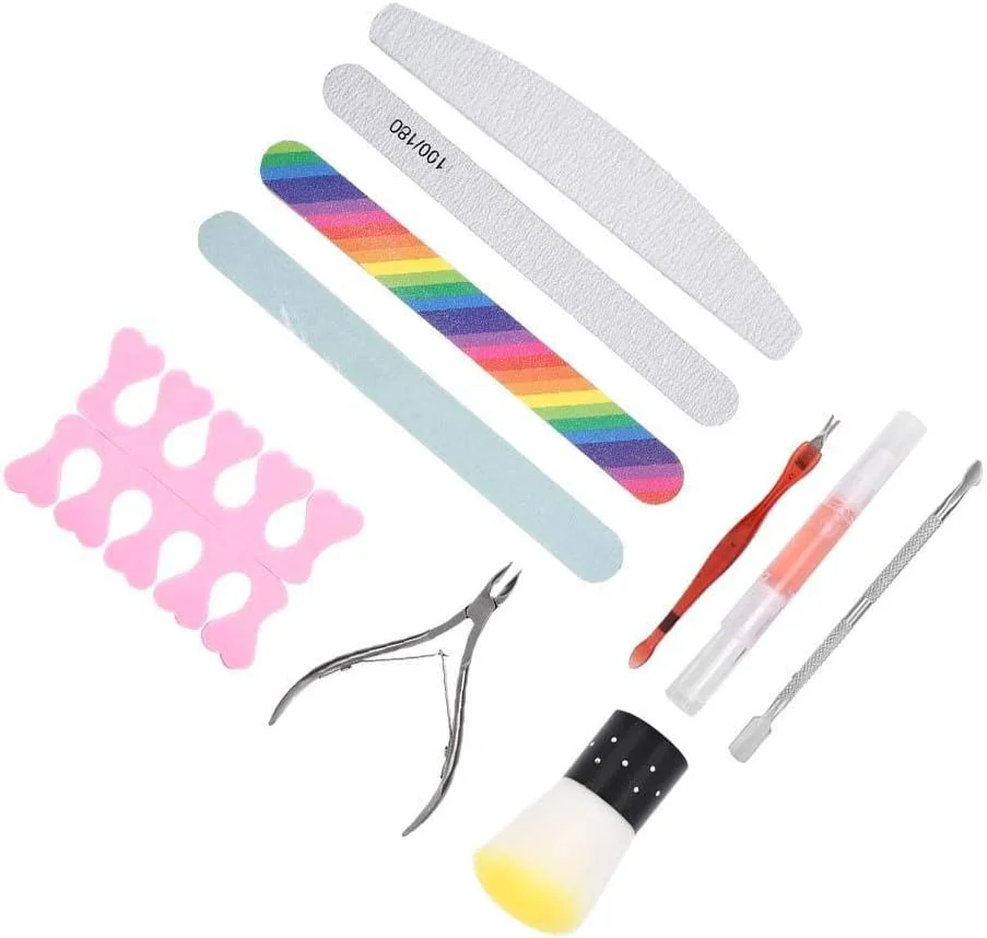 قیچی ابرو TMKJZL، ابزار پولیش ناخن، ست قابل حمل طراحی ناخن، برای ناخن های پا و ناخن های دست