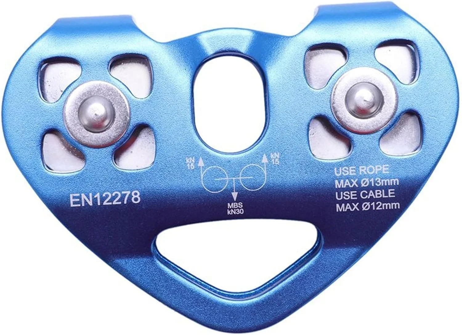 سیستم قرقره YYVVBBF طرح قلب، قرقره دوبل صعود، دستگاه صعود طناب فولادی، ترولی زیپ لاین پرسرعت