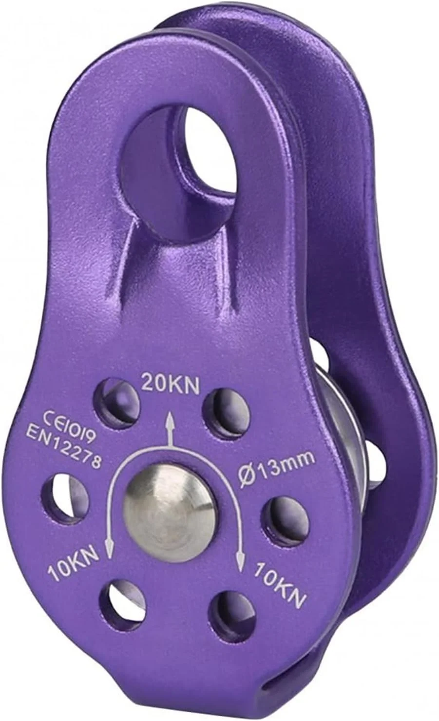 YYVVBBF Pulley system Pulley Climbing Outdoor Rock Climbing Fixed Side Plate Single Sheave Pulley Hauling Gear Tool Climbing Accessories(Hortel�)