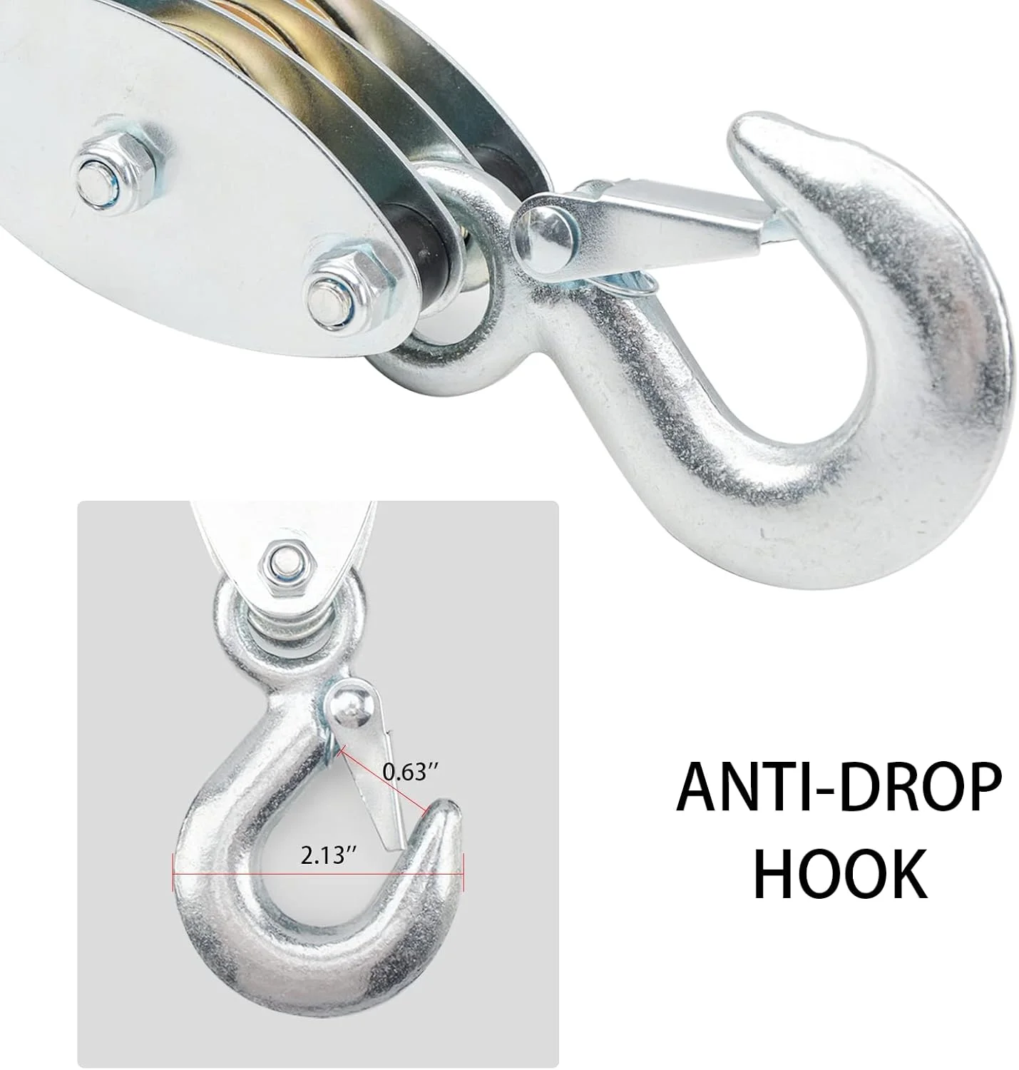 بالابر طناب XSTRAP STANDARD با ظرفیت سنگین 2000 پوند، طناب 50 فوتی، سیستم قرقره 1 تن، سیستم بالابر 5:1 با 2 عدد حلقه نرم 18 اینچی (مشکی 50 فوت ارتقا یافته)