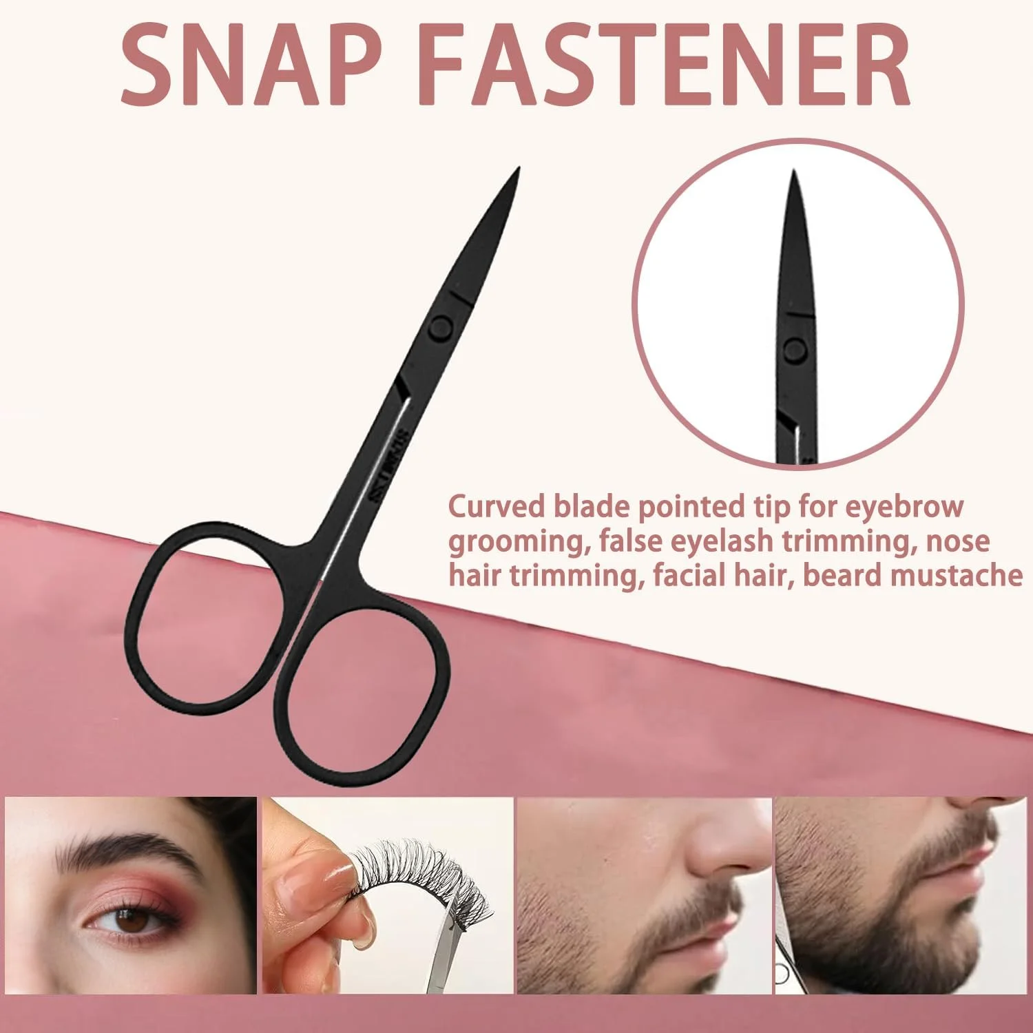 ست مراقبت از ابرو چند منظوره YJUFoar، بسته 4 عددی، شامل قیچی ابرو، موچین، برس مژه، موزن ابرو به همراه کیف چرمی برای آقایان و بانوان