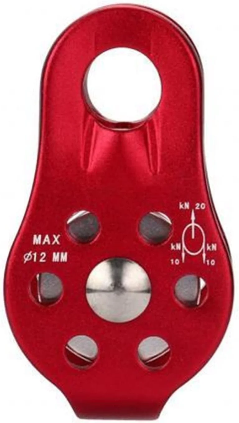 سیستم قرقره YYVVBBF برای صخره نوردی در فضای باز، نجات، بالابر، قرقره ثابت تکی، بلوک و تکل، چرخ بالابر، قرقره تکی مینی