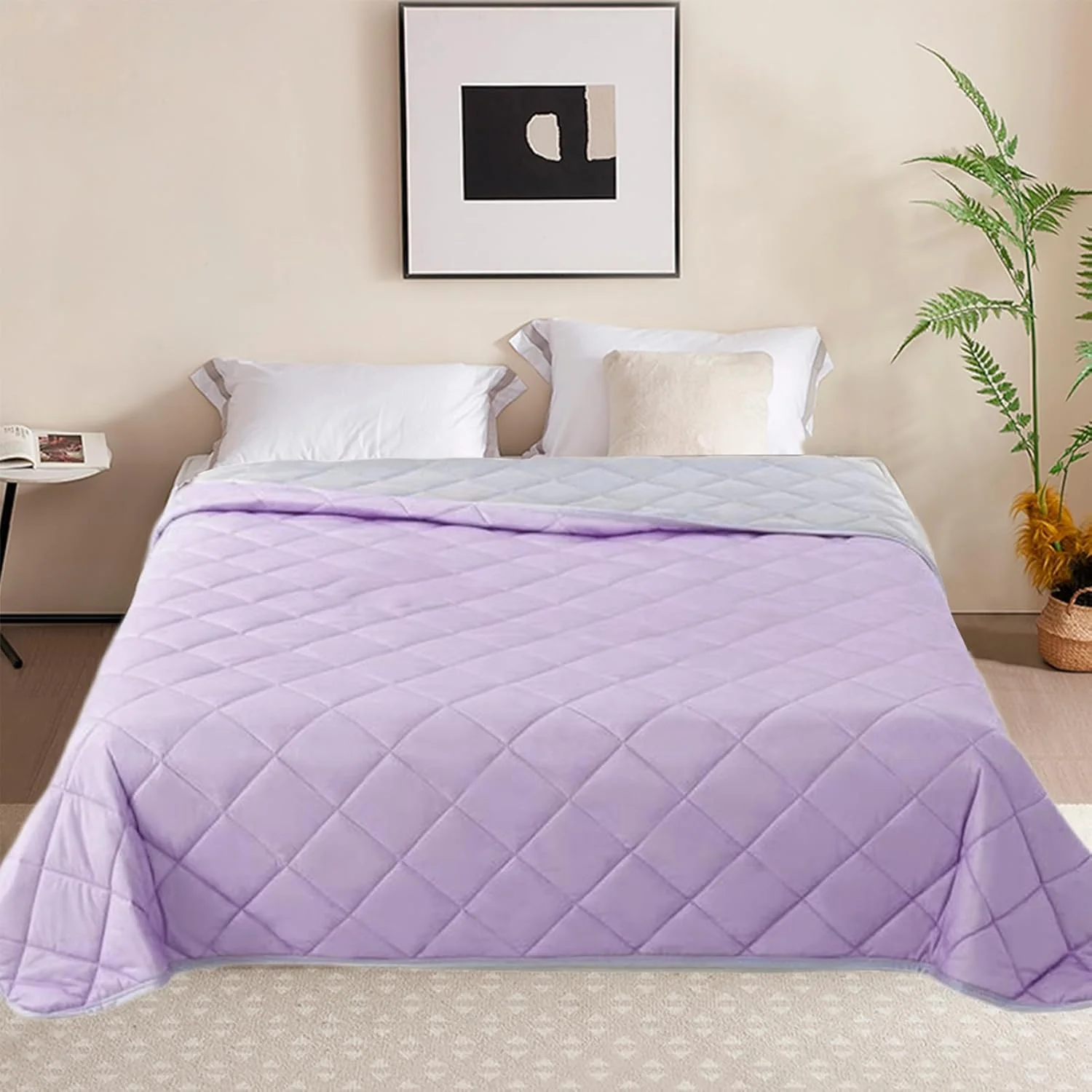 پتوی تابستانی - پتوی خنک کننده سبک وزن تابستانی برای خواب - ملزومات خواب دو طرفه برای خنک نگه داشتن بدن مناسب برای اتاق خواب، خواب شبانه، تعریق شبانه و هوای گرم