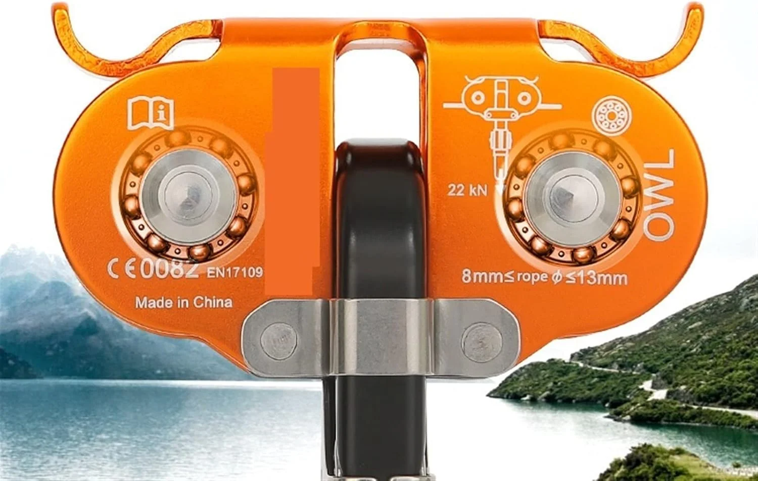 YYVVBBF Pulley system Line Cable Fast Speed Double Pulley Climbing Outdoor Expeditions(Orange) YYVVBBF Pulley system Line Cable Fast Speed Double Pulley Climbing Outdoor Expeditions(Orange)