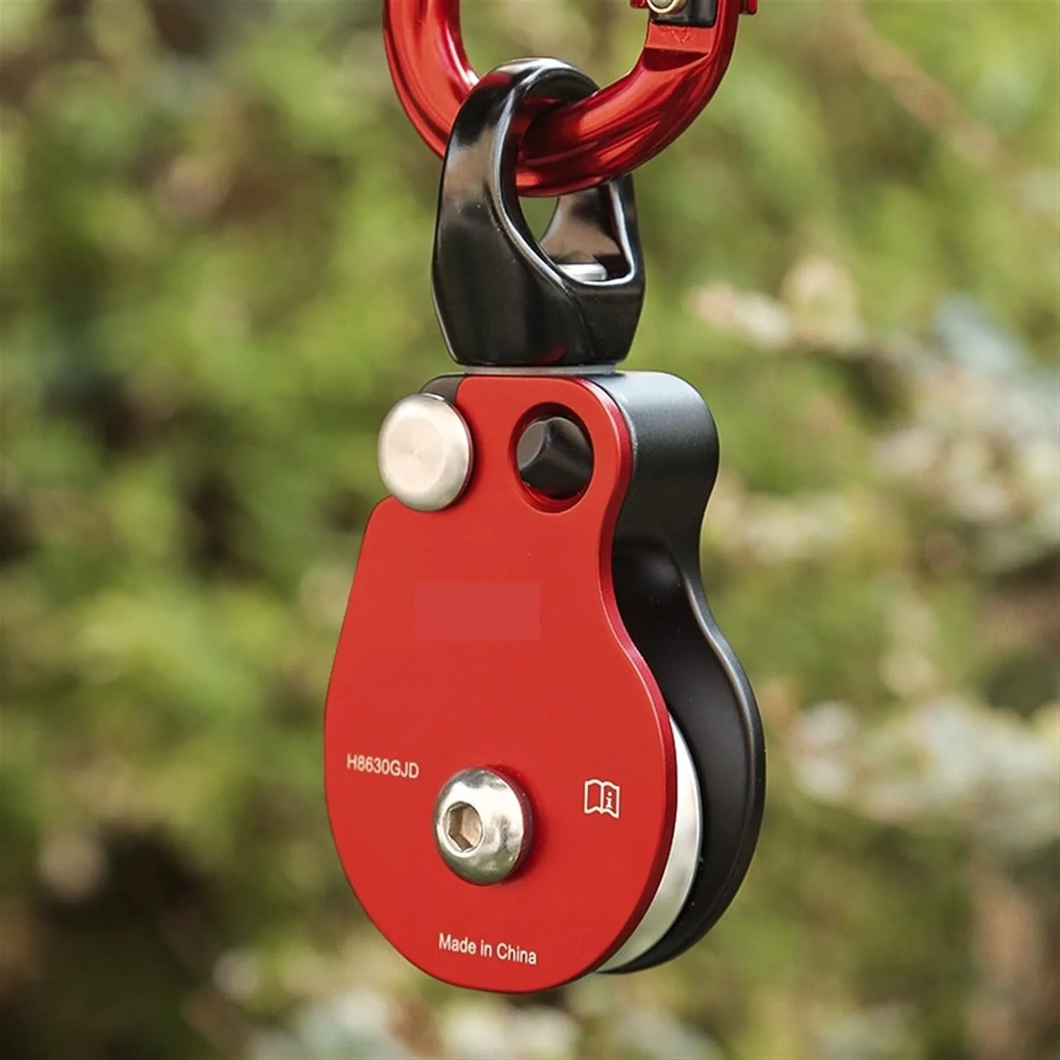 YYVVBBF Pulley system Outdoor Universal Double Pulley Rotary Ring Rope Anti-knot Side Plate Pulley Climbing Equipment(Single Pulley) YYVVBBF Pulley system Outdoor Universal Double Pulley Rotary Ring Rope Anti-knot Side Plate Pulley Climbing Equipment(Single Pulley)