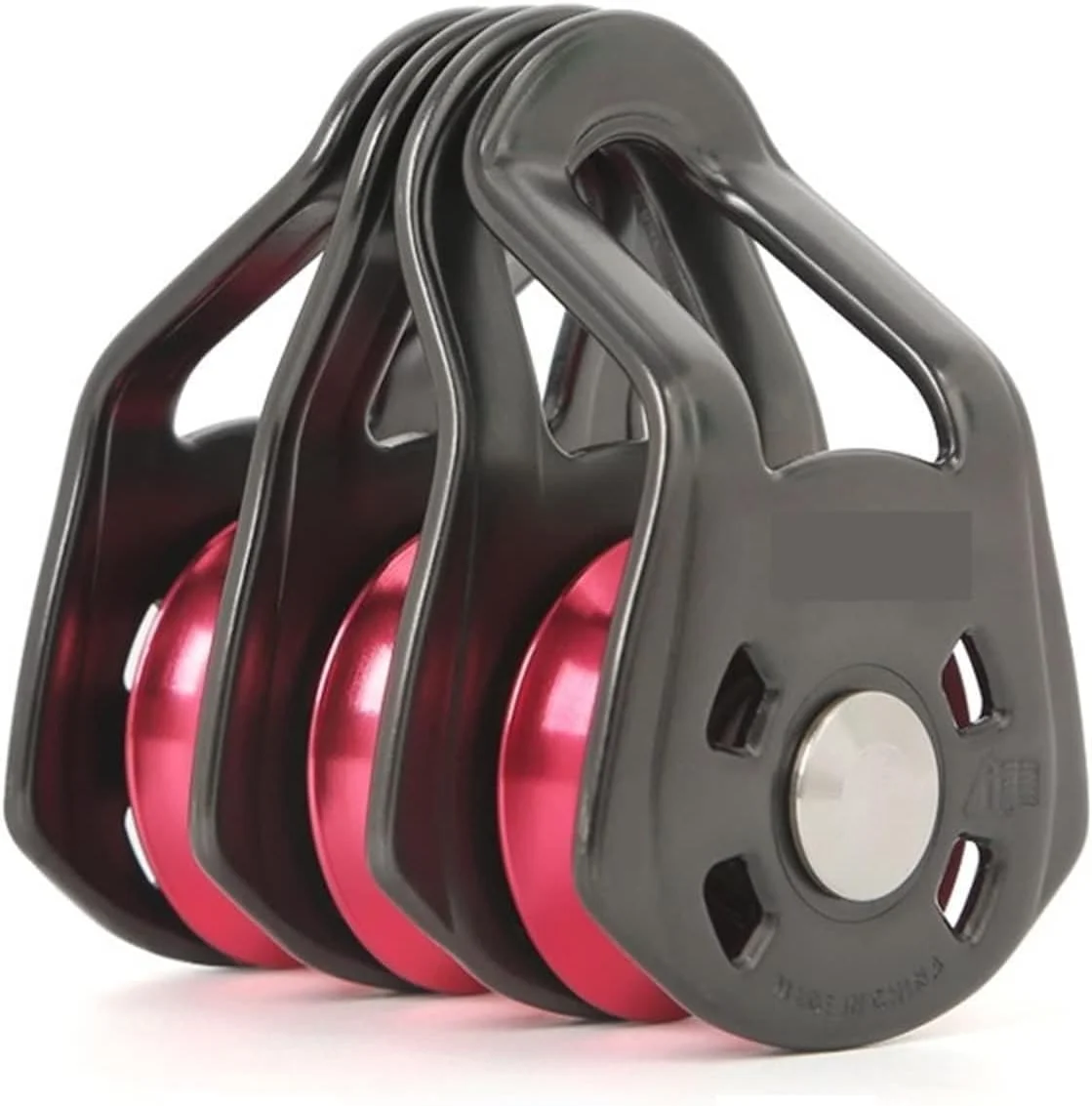 سیستم قرقره YYVVBBF، سیستم سه قرقره طناب کشویی در فضای باز، حمل و نقل طناب بالابر، گروه قرقره نجات سنگ نوردی (آبی تیره)