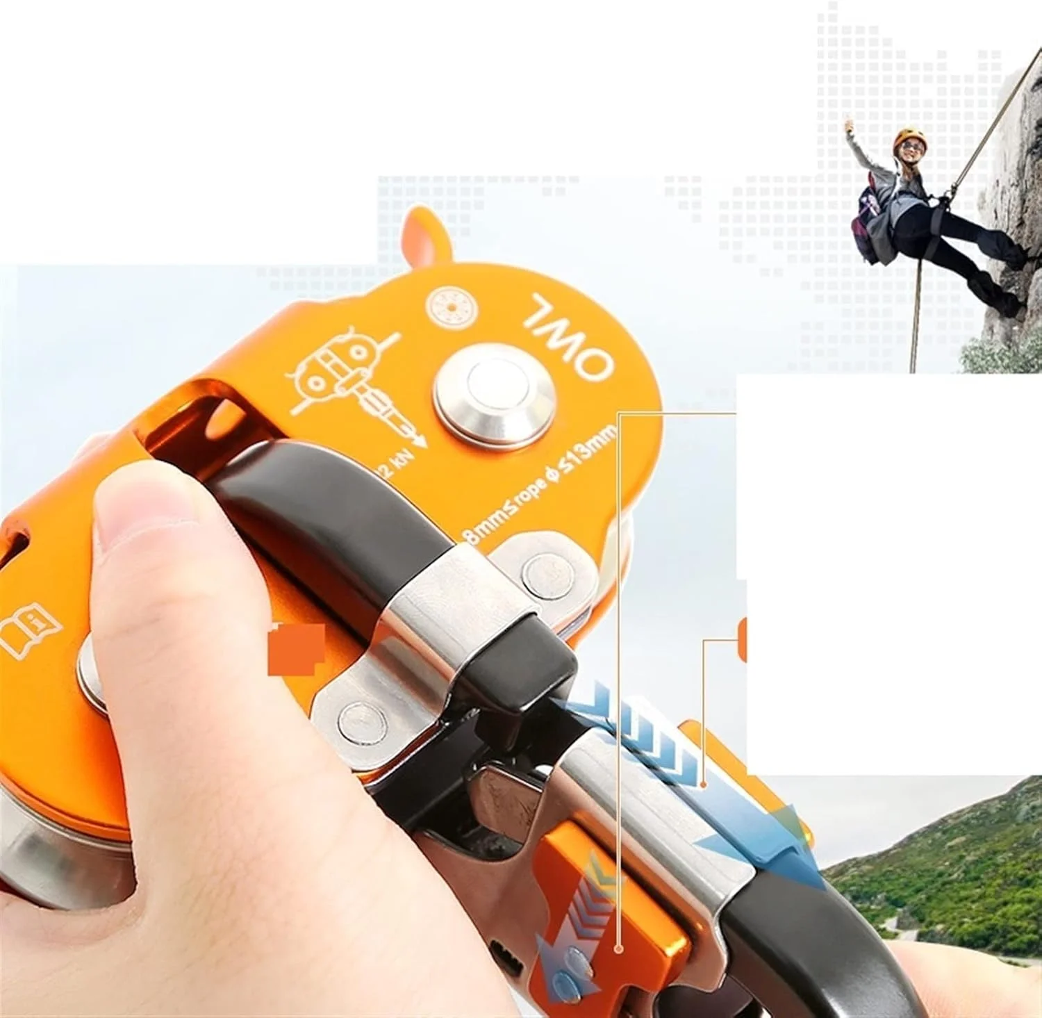 YYVVBBF Pulley system Line Cable Fast Speed Double Pulley Climbing Outdoor Expeditions(Orange) YYVVBBF Pulley system Line Cable Fast Speed Double Pulley Climbing Outdoor Expeditions(Orange)