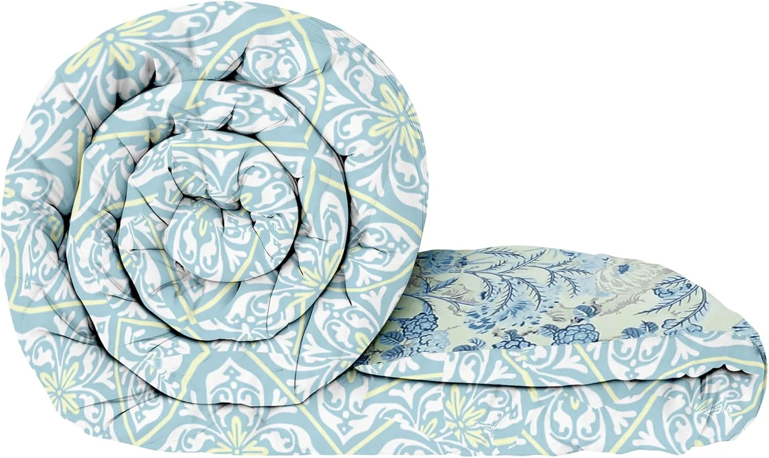 لحاف یک نفره Story@Home | 180GSM | 150 X 225 سانتی متر | پتوی میکروفایبر یک نفره | دو رویه | لحاف | لحاف یک نفره | پتوی کرم و آبی | طرح گلدار | ایده آل برای هدیه دادن در جشن ها