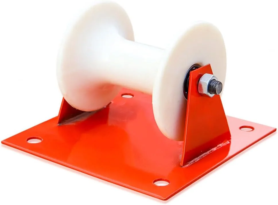 قرقره تخت ZCBYBT با چرخ نایلونی و براکت فولادی ضخیم شده، راهنمای کابل/لوله کاهش اصطکاک برای مسیریابی روان در تاسیسات صنعتی قرقره تخت ZCBYBT با چرخ نایلونی و براکت فولادی ضخیم شده، راهنمای کابل/لوله کاهش اصطکاک برای مسیریابی روان در تاسیسات صنعتی