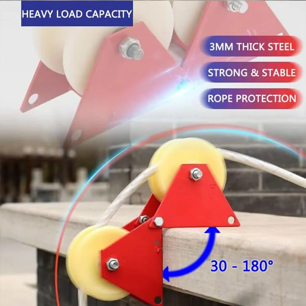 قرقره کابل تاشو شیار V زی سی بی وای بی تی، غلتک نایلونی صرفه جویی در کار برای چادرهای سقفی، چاه و بالابر ساختمانی