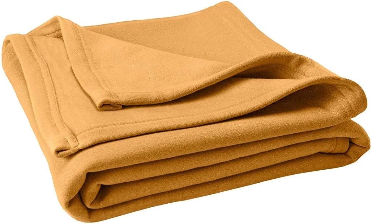 پتو پلار STARNSTYLE مدل یخی قطب، سایز تک نفره (90x90 اینچ، طلایی)