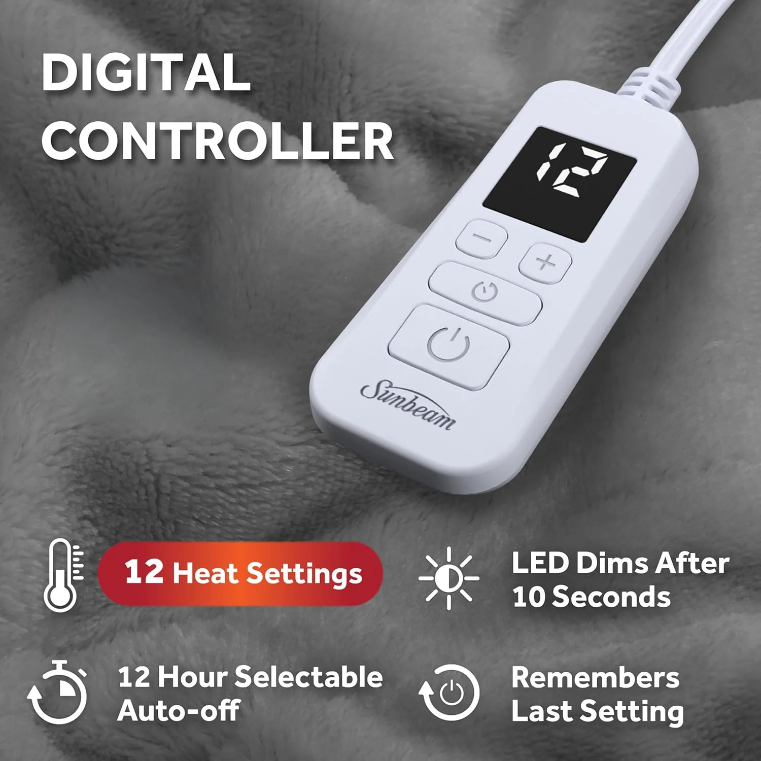 پتو برقی سانبیم رویال پوش طرح مه شب - سایز کامل پتو برقی سانبیم رویال پوش طرح مه شب - سایز کامل