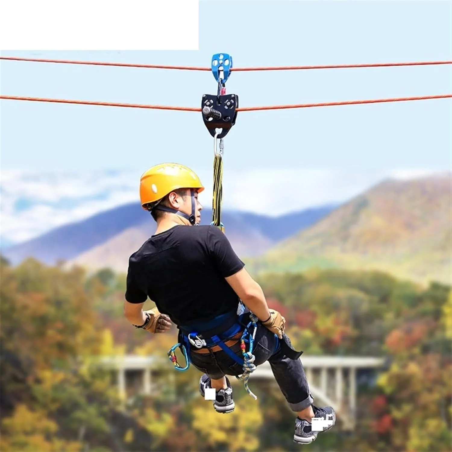 سیستم قرقره YYVVBBF، دسته حرفه ای، قرقره غلتکی دنده ای، تجهیزات دستگاه حمل وزن عبور ترولین، مناسب برای صخره نوردی در فضای باز سیستم قرقره YYVVBBF، دسته حرفه ای، قرقره غلتکی دنده ای، تجهیزات دستگاه حمل وزن عبور ترولین، مناسب برای صخره نوردی در فضای باز