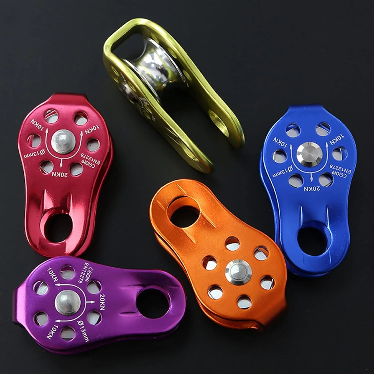 YYVVBBF Pulley system Outdoor Rock Climbing Fixed Side Plate Single Sheave Pulley Hauling Gear Tool Outdoor Sports Accessories(Dark blue) YYVVBBF Pulley system Outdoor Rock Climbing Fixed Side Plate Single Sheave Pulley Hauling Gear Tool Outdoor Sports Accessories(Dark blue)