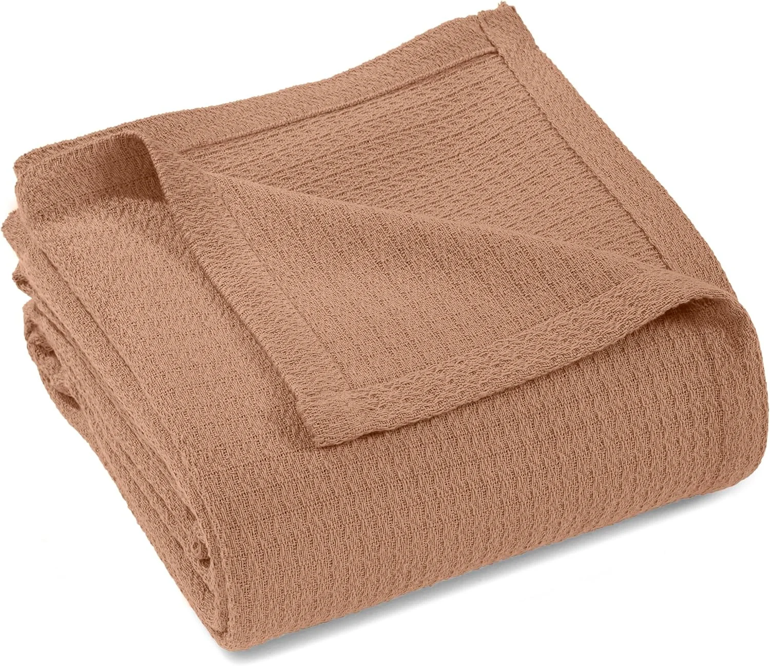 پتوی نخی وافل بافت عالی، برای پیک نیک، ساحل، مسافرت یا کمپینگ، پتوی راحت، دکور اتاق خواب، لوازم ضروری، روکش تخت، مبل، استراحت، بافت لانه زنبوری، یک نفره، شتری