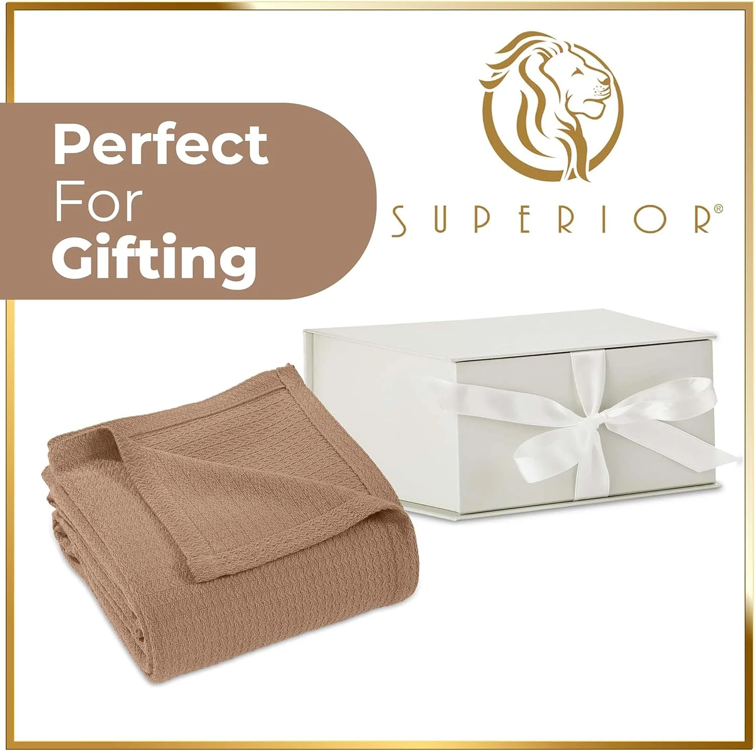 پتوی نخی وافل بافت عالی، برای پیک نیک، ساحل، مسافرت یا کمپینگ، پتوی راحت، دکور اتاق خواب، لوازم ضروری، روکش تخت، مبل، استراحت، بافت لانه زنبوری، یک نفره، شتری